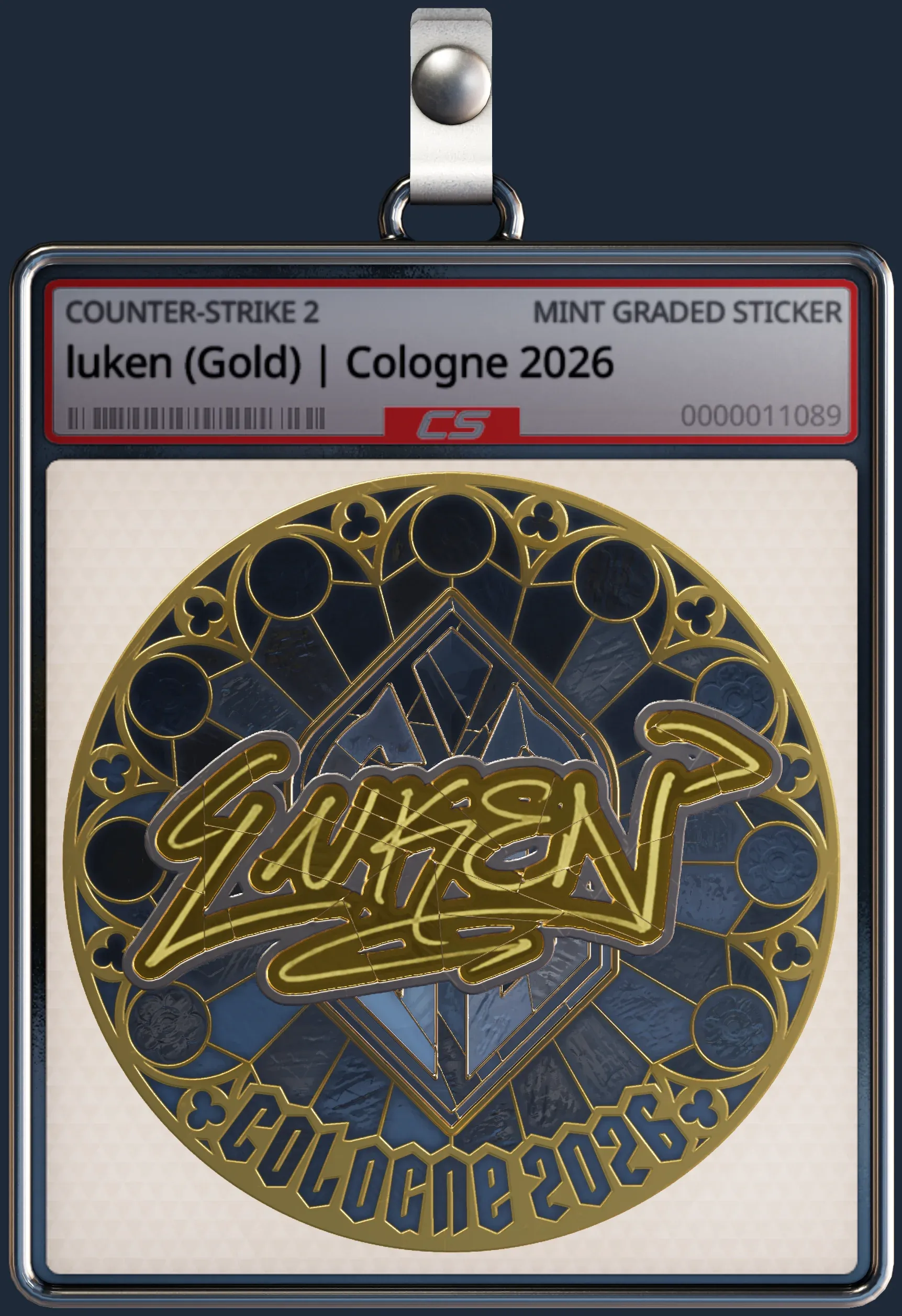 Sticker | luken (Gold) | Cologne 2026 Sticker | luken (Gold) | Cologne 2026