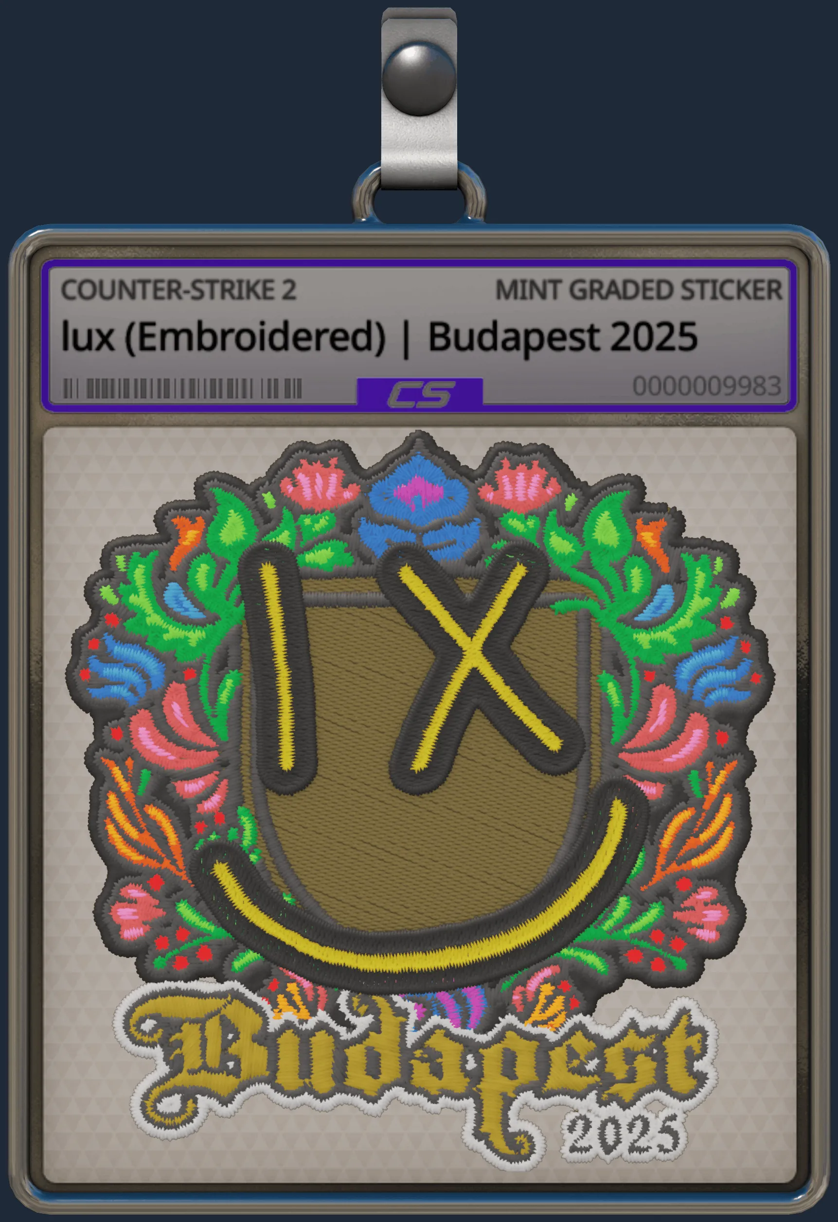 Sticker | lux (Embroidered) | Budapest 2025
