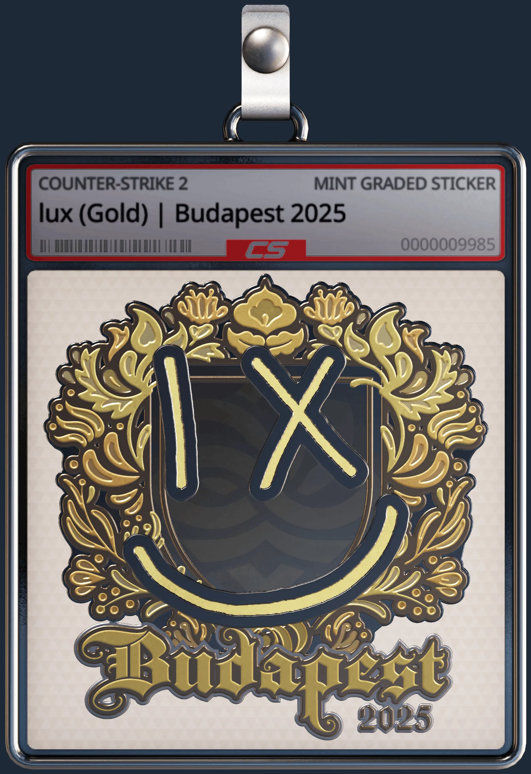 Sticker | lux (Gold) | Budapest 2025