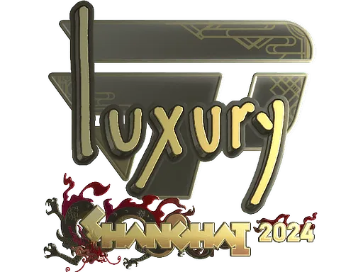 Sticker | lux (Gold) | Shanghai 2024