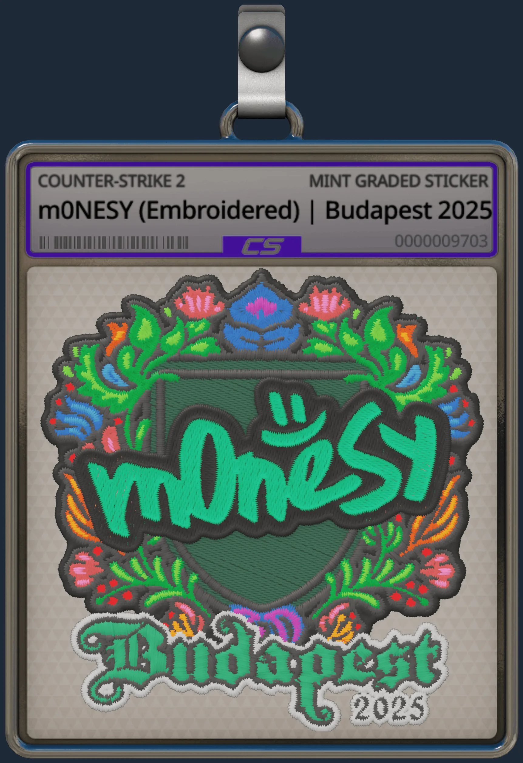 Sticker | m0NESY (Embroidered) | Budapest 2025