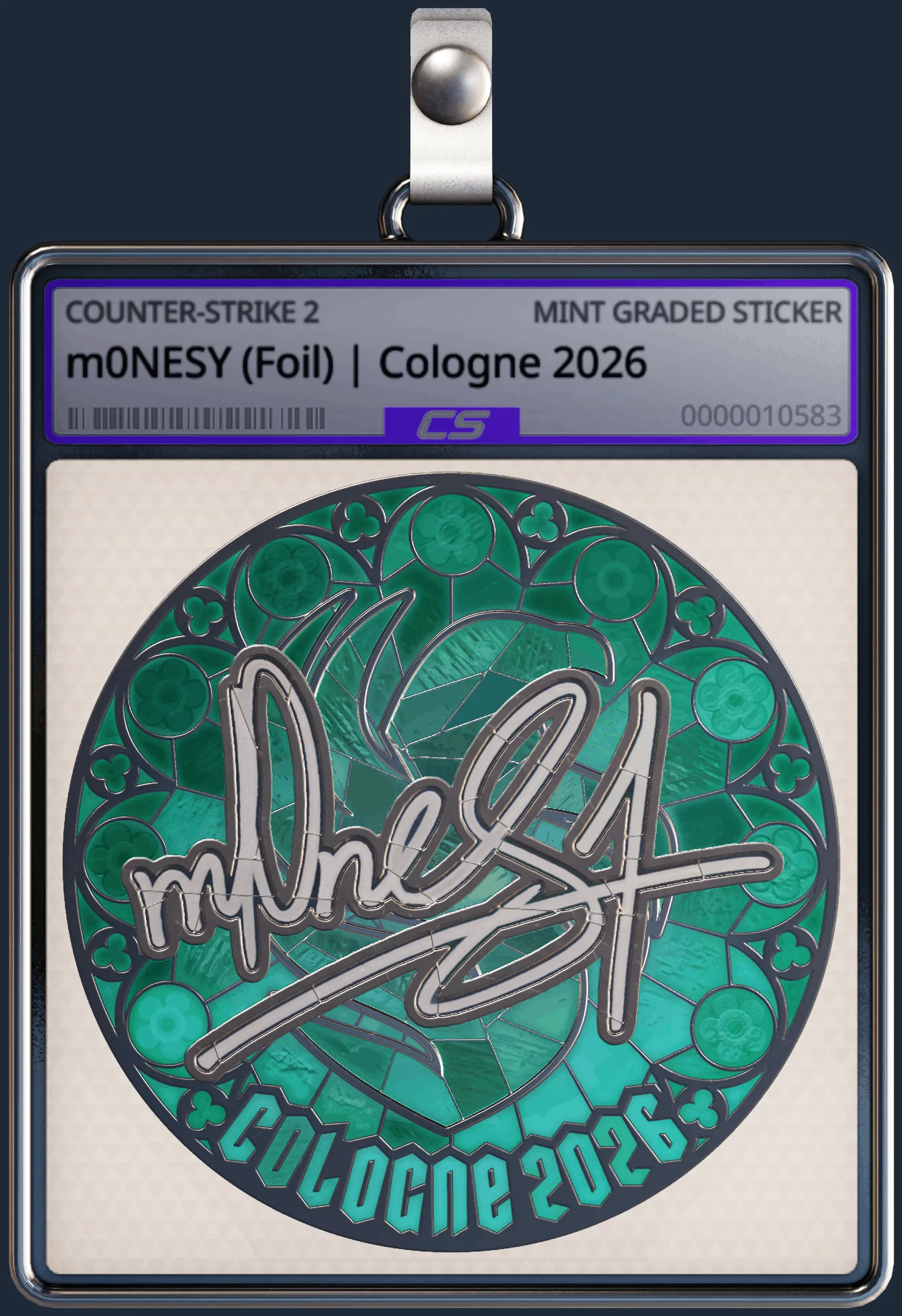 Sticker | m0NESY (Foil) | Cologne 2026