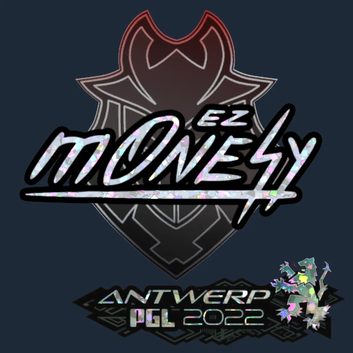Sticker | m0NESY (Glitter) | Antwerp 2022