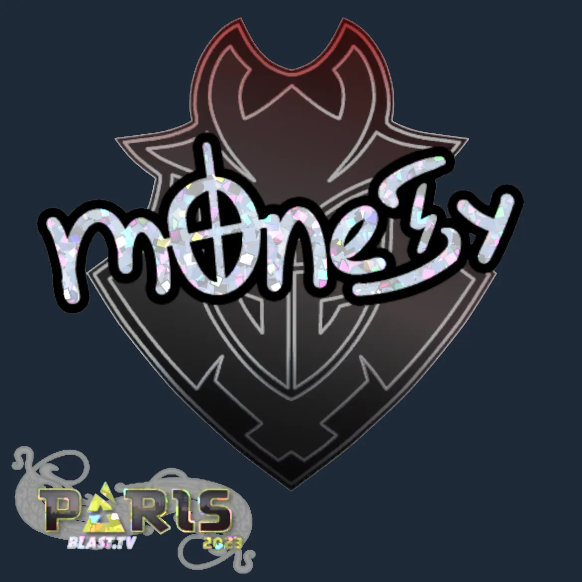 Sticker | m0NESY (Glitter) | Paris 2023