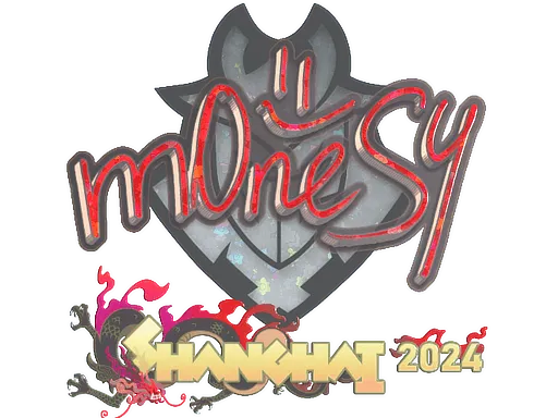 Sticker | m0NESY (Glitter) | Shanghai 2024