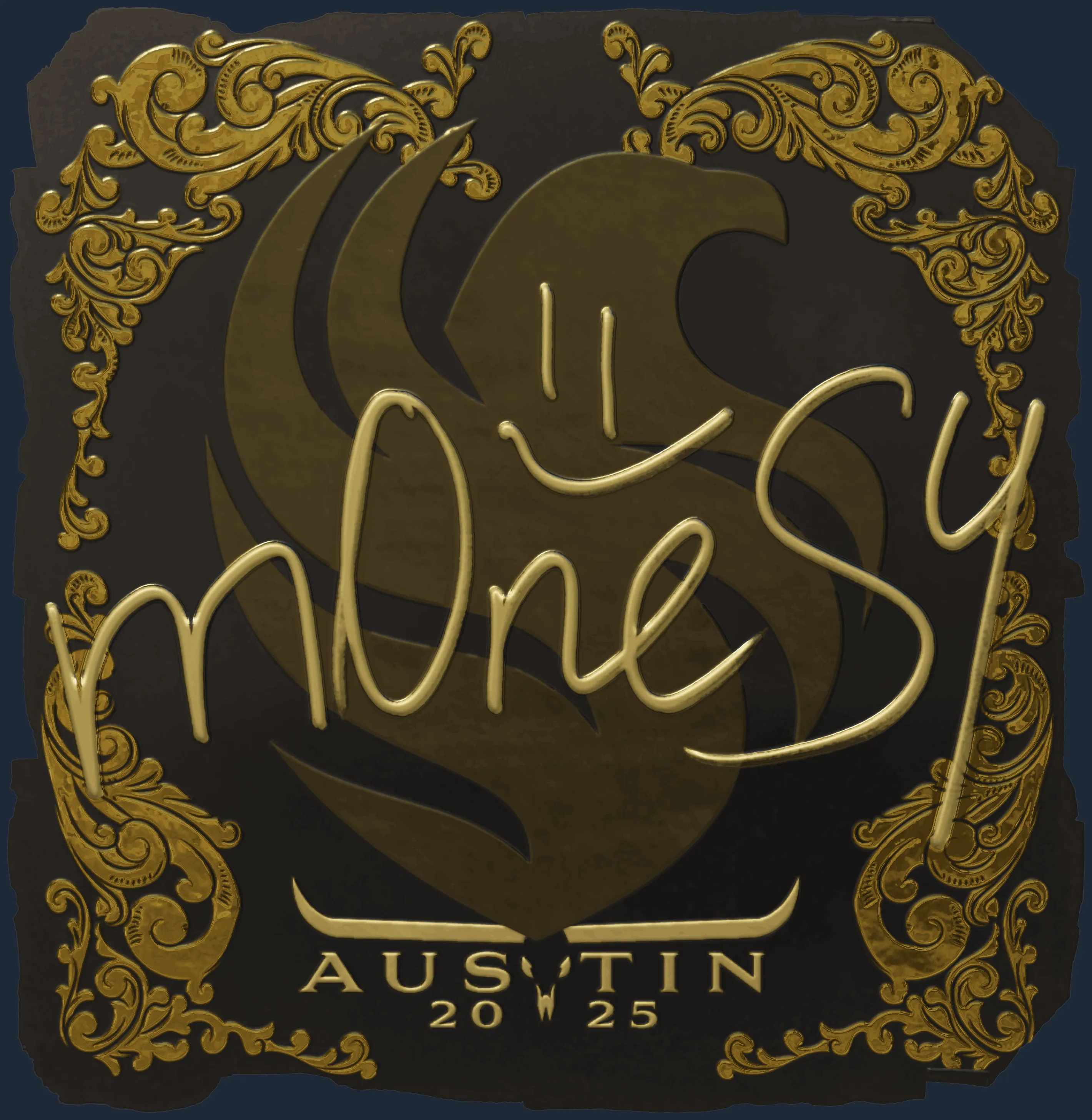 Sticker | m0NESY (Gold) | Austin 2025