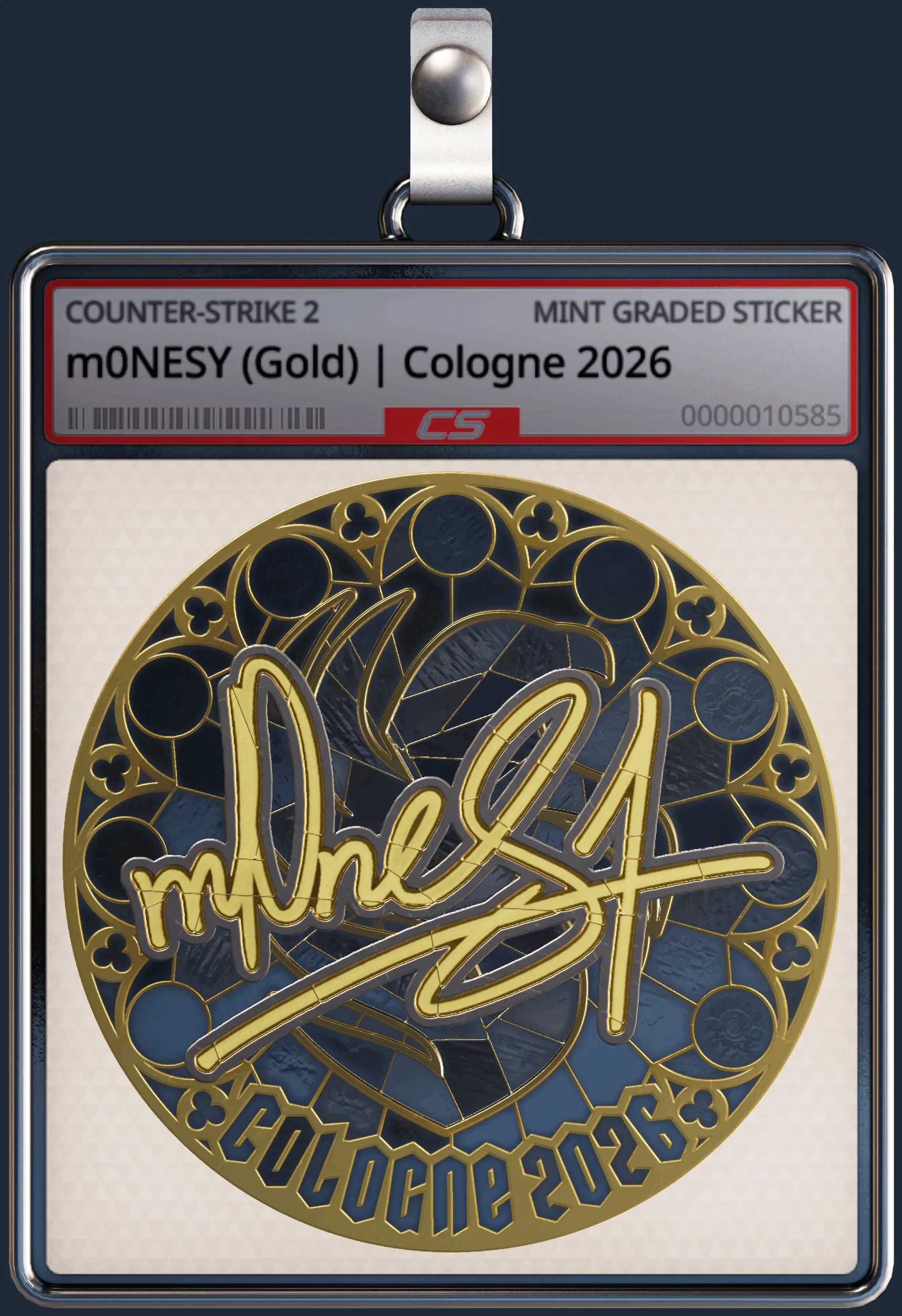 Sticker | m0NESY (Gold) | Cologne 2026