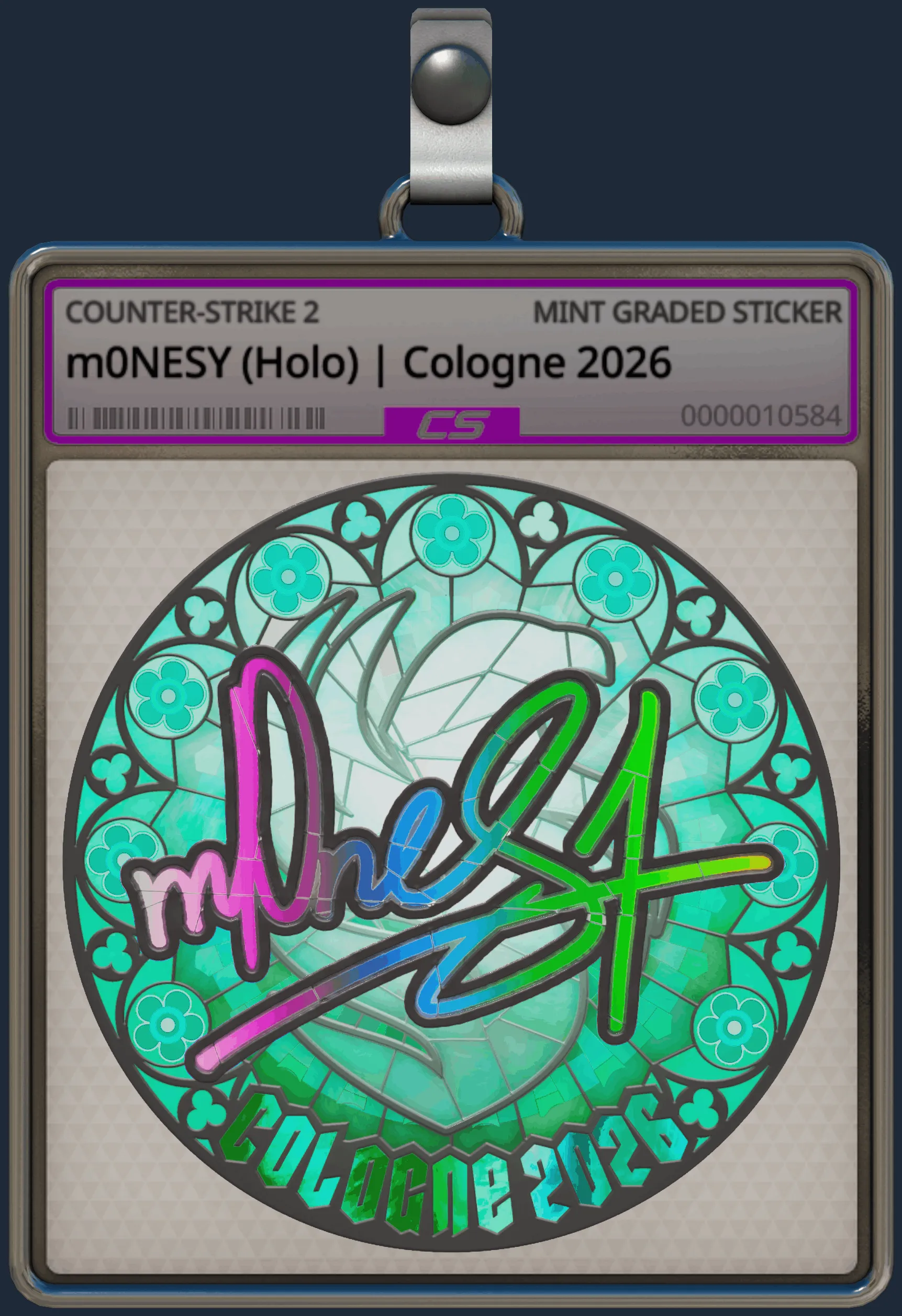 Sticker | m0NESY (Holo) | Cologne 2026