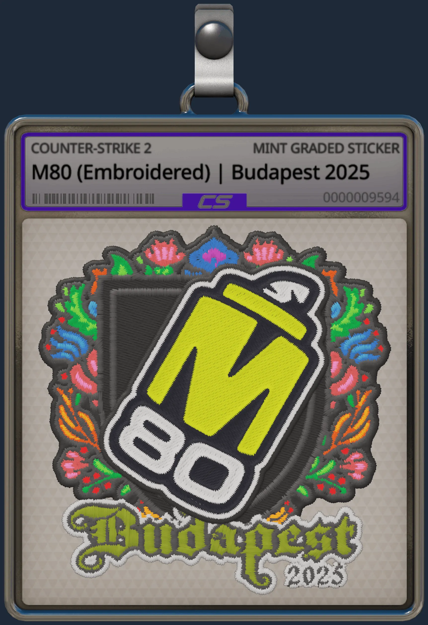 Sticker | M80 (Embroidered) | Budapest 2025