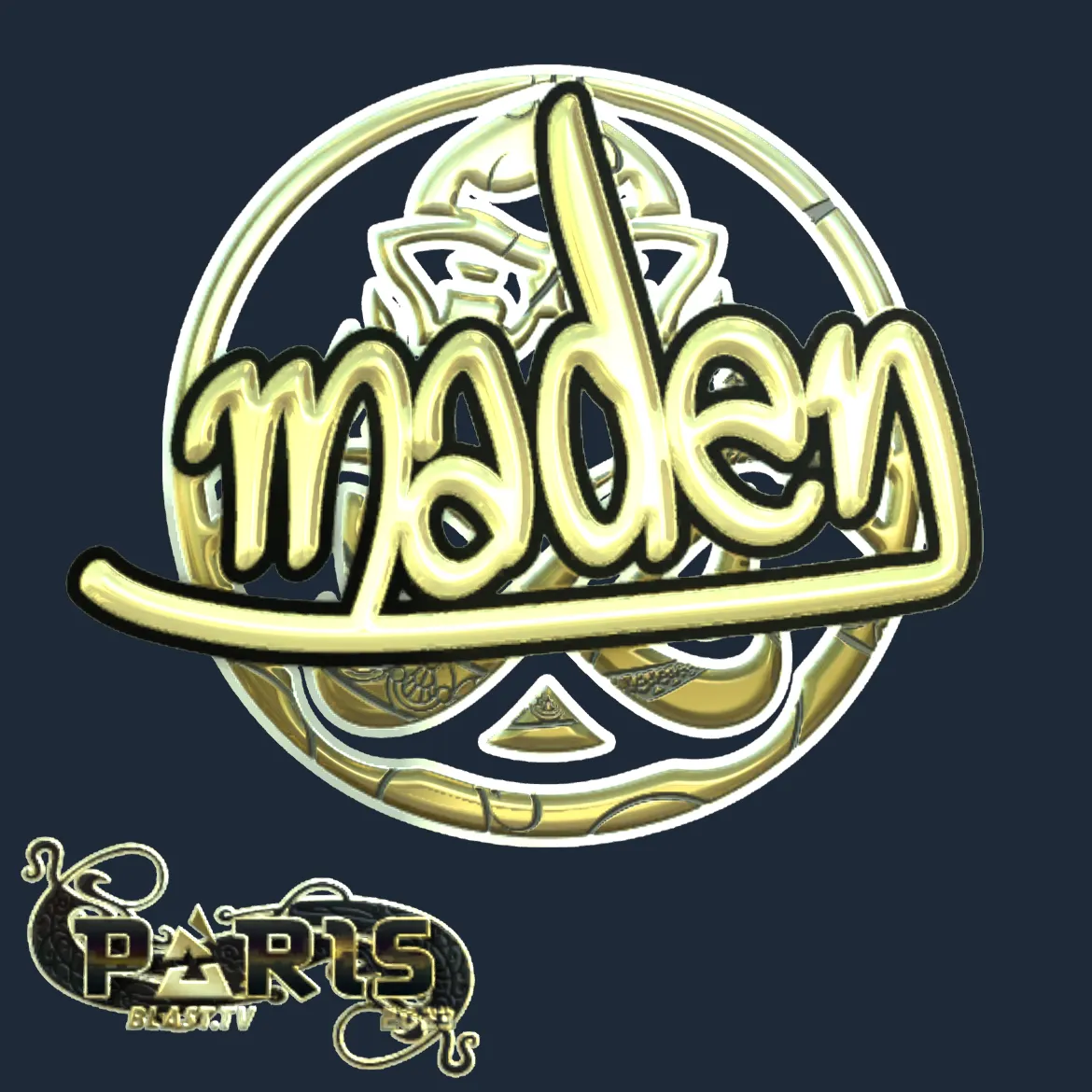 Sticker | maden (Gold) | Paris 2023