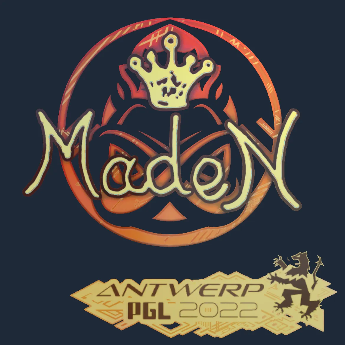 Sticker | maden (Holo) | Antwerp 2022