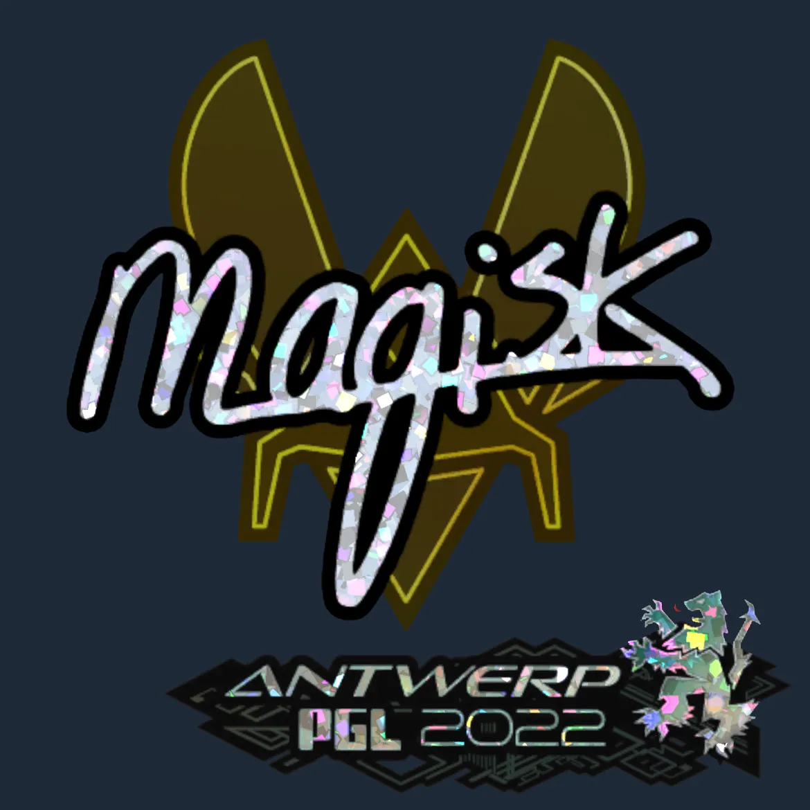 Sticker | Magisk (Glitter) | Antwerp 2022