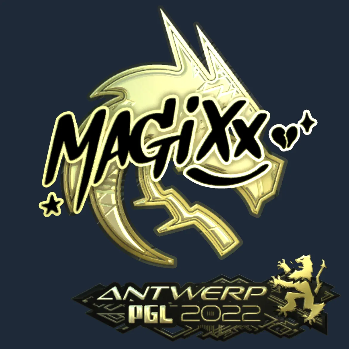 Sticker | magixx (Gold) | Antwerp 2022