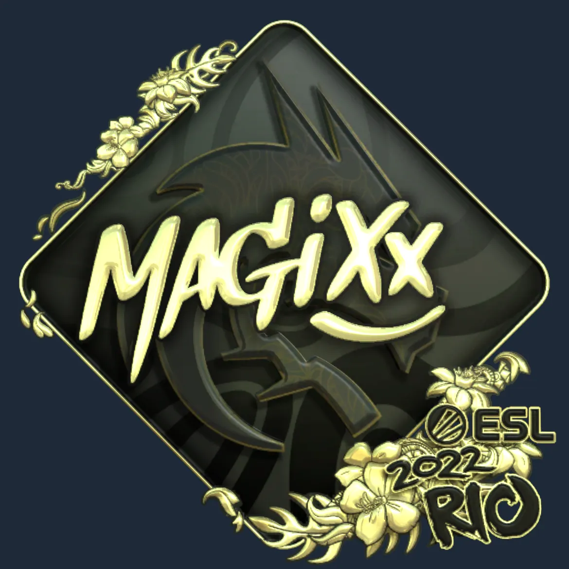Sticker | magixx (Gold) | Rio 2022
