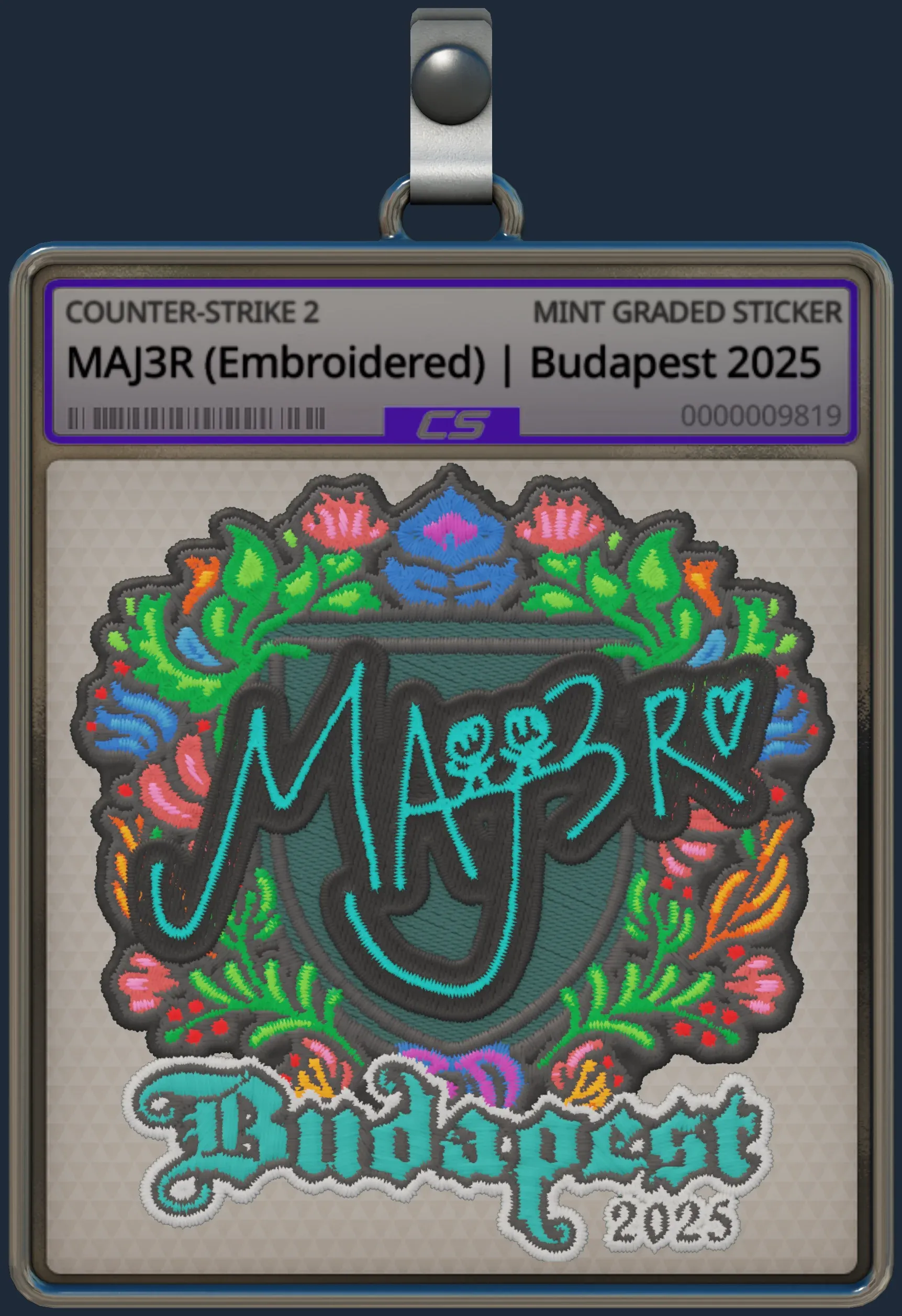 Sticker | MAJ3R (Embroidered) | Budapest 2025