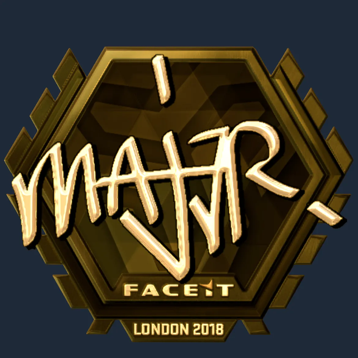 Sticker | MAJ3R (Gold) | London 2018