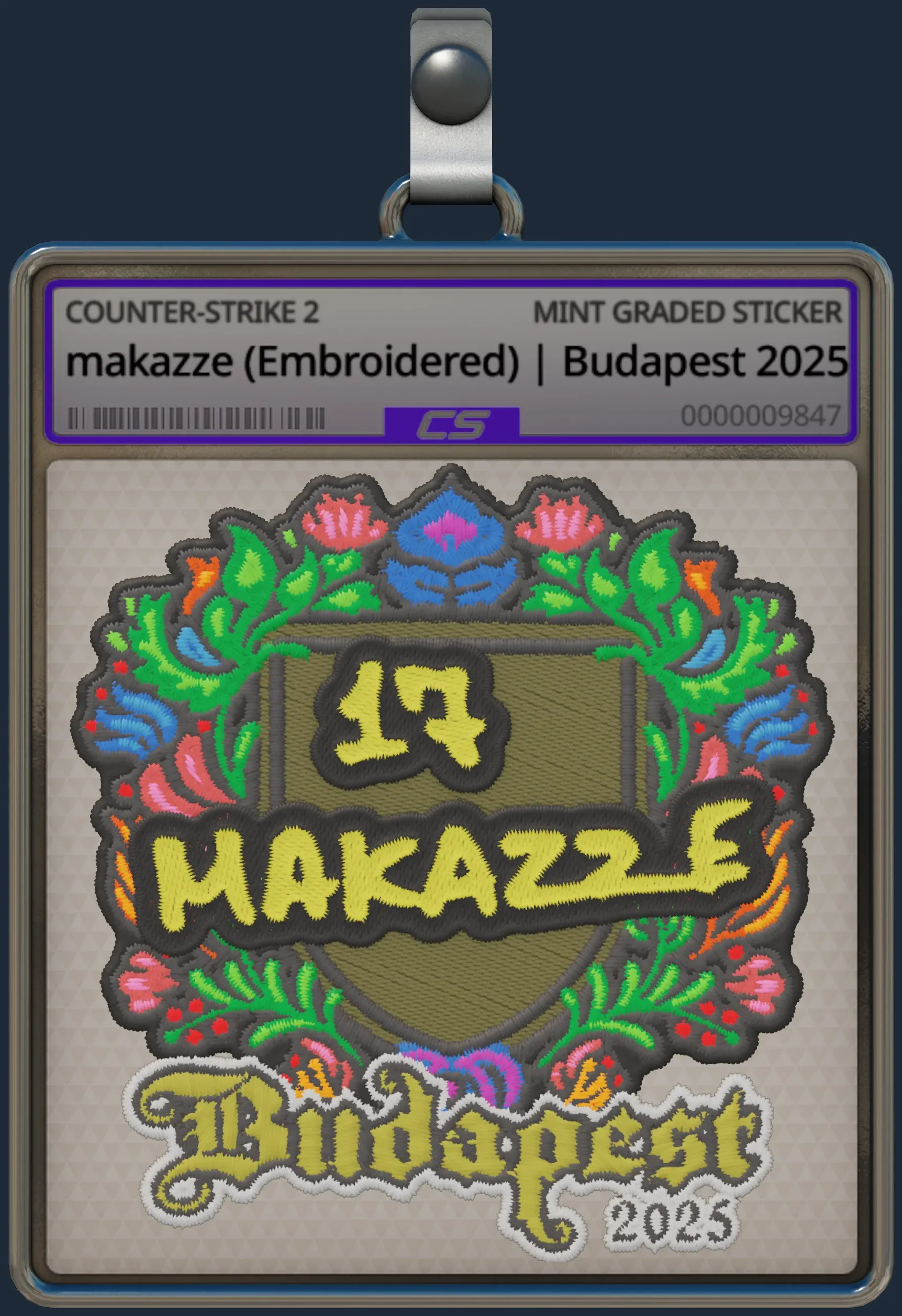 Sticker | makazze (Embroidered) | Budapest 2025