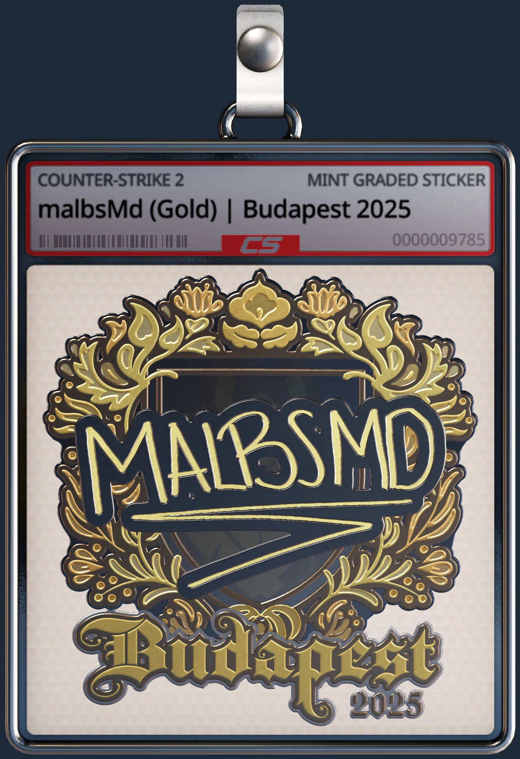 Sticker | malbsMd (Gold) | Budapest 2025