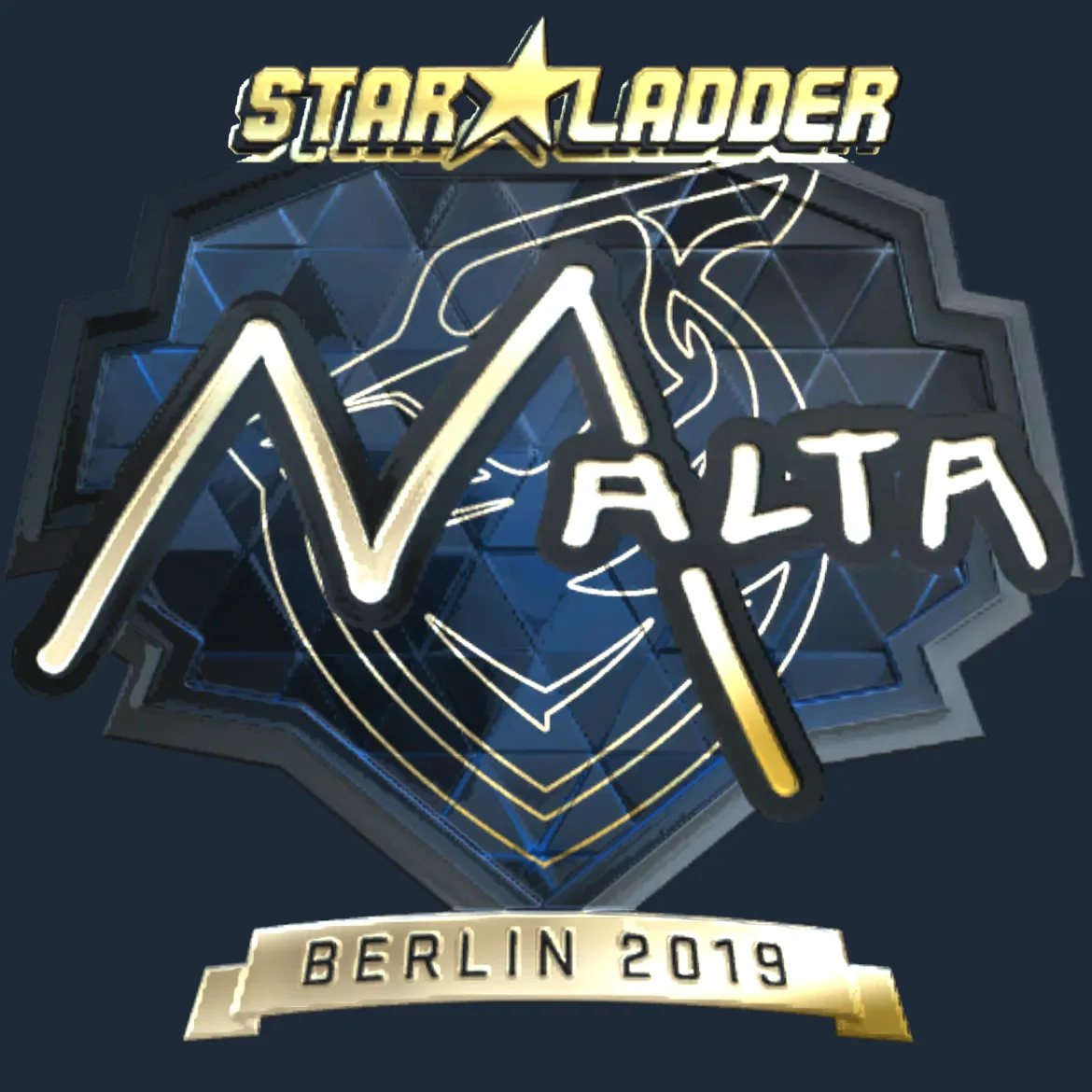 Sticker | malta (Gold) | Berlin 2019