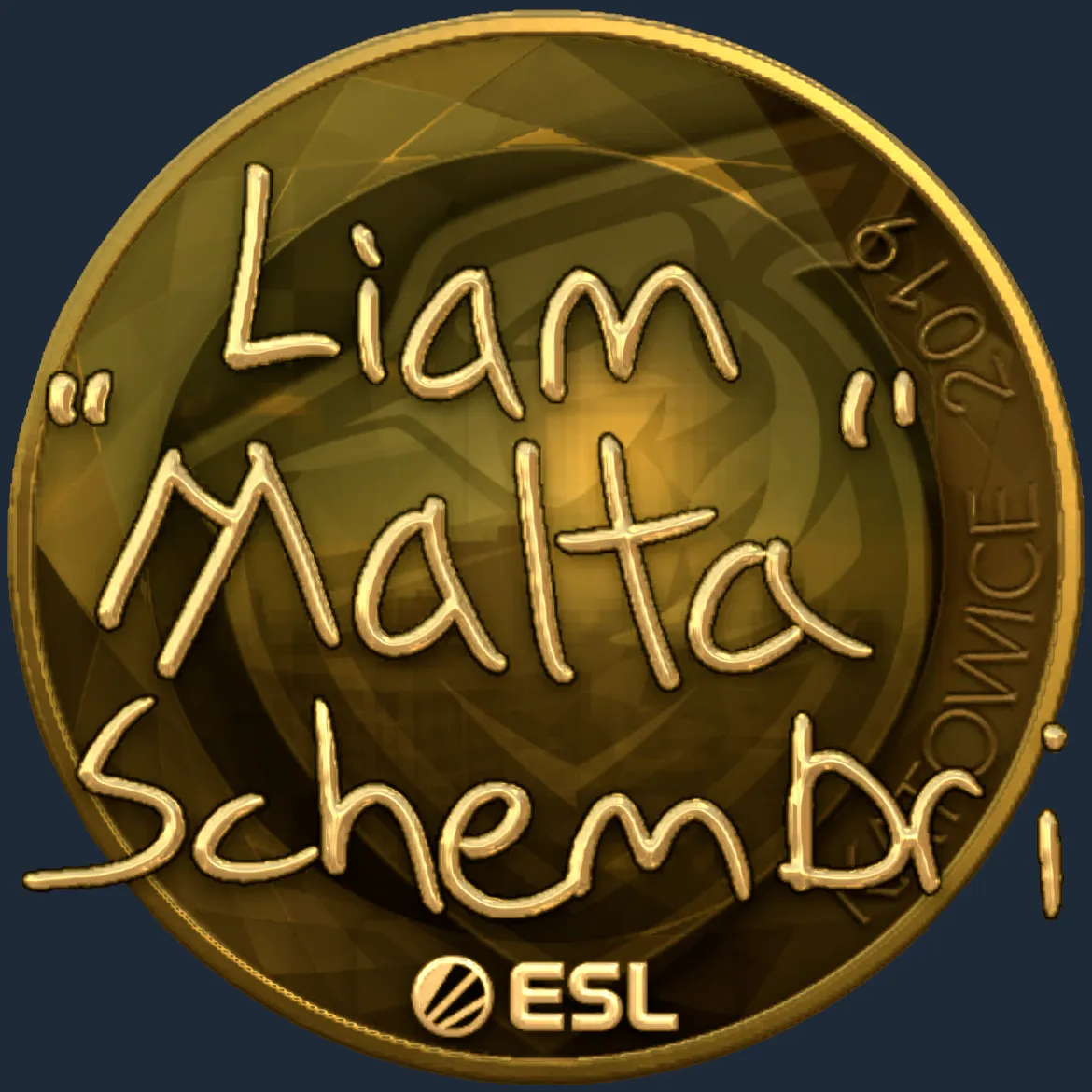 Sticker | malta (Gold) | Katowice 2019