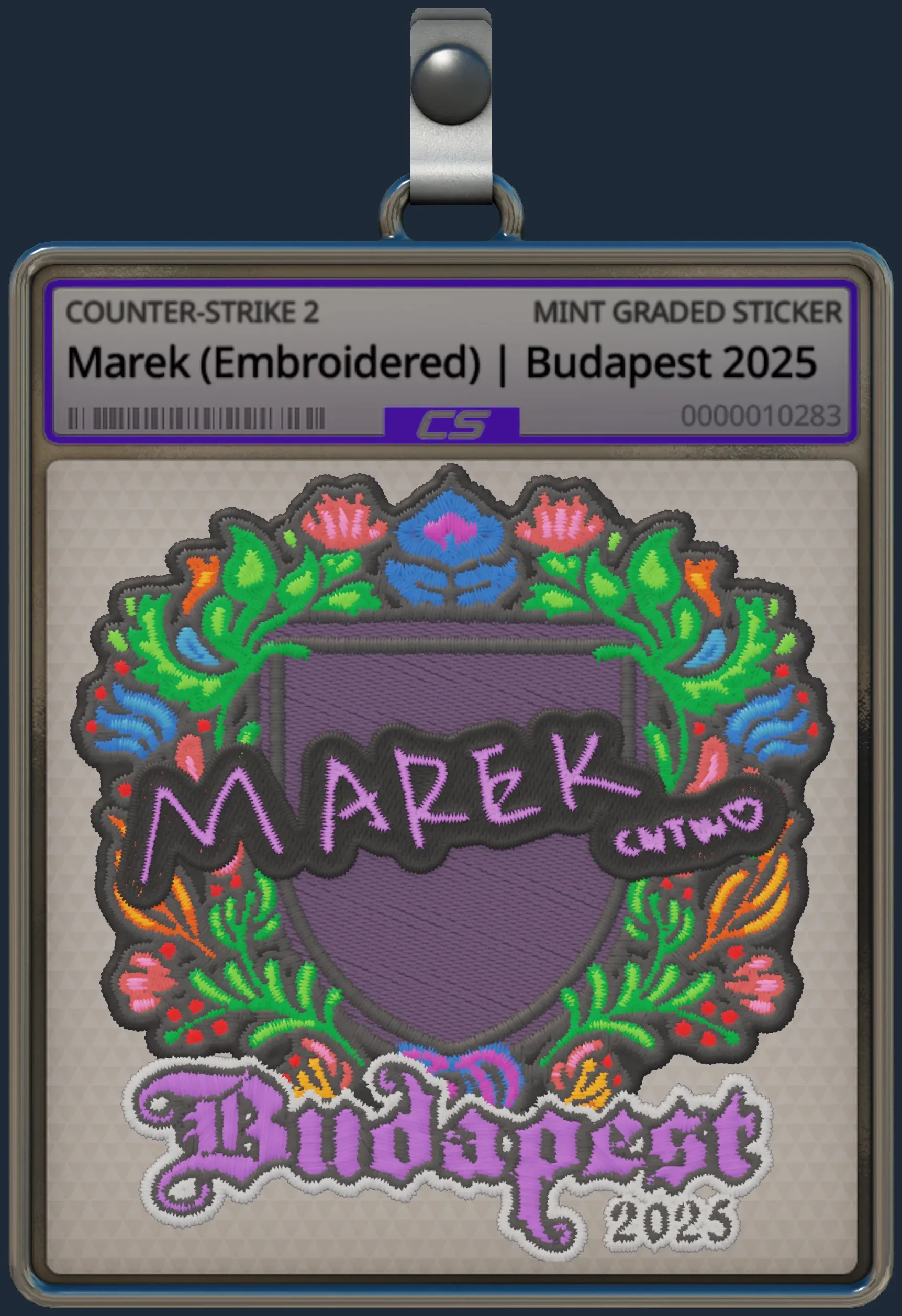 Sticker | Marek (Embroidered) | Budapest 2025