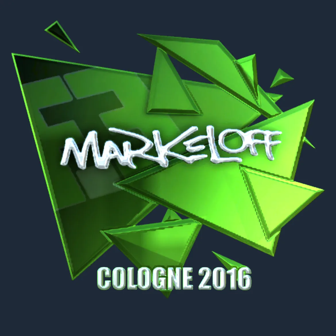 Sticker | markeloff (Foil) | Cologne 2016