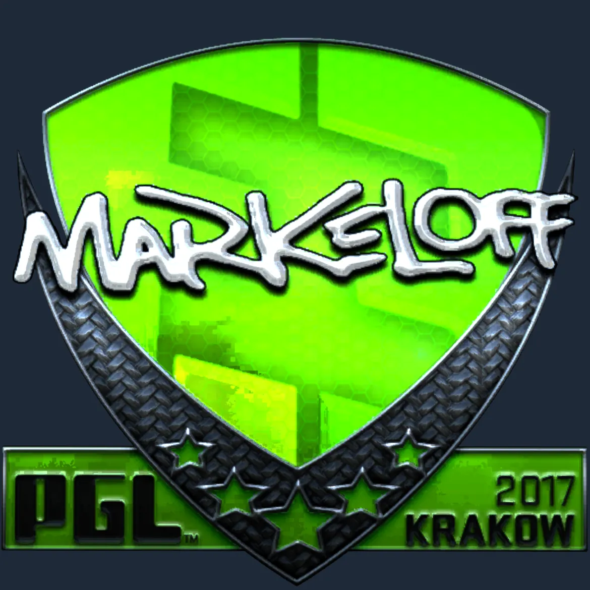 Sticker | markeloff (Foil) | Krakow 2017