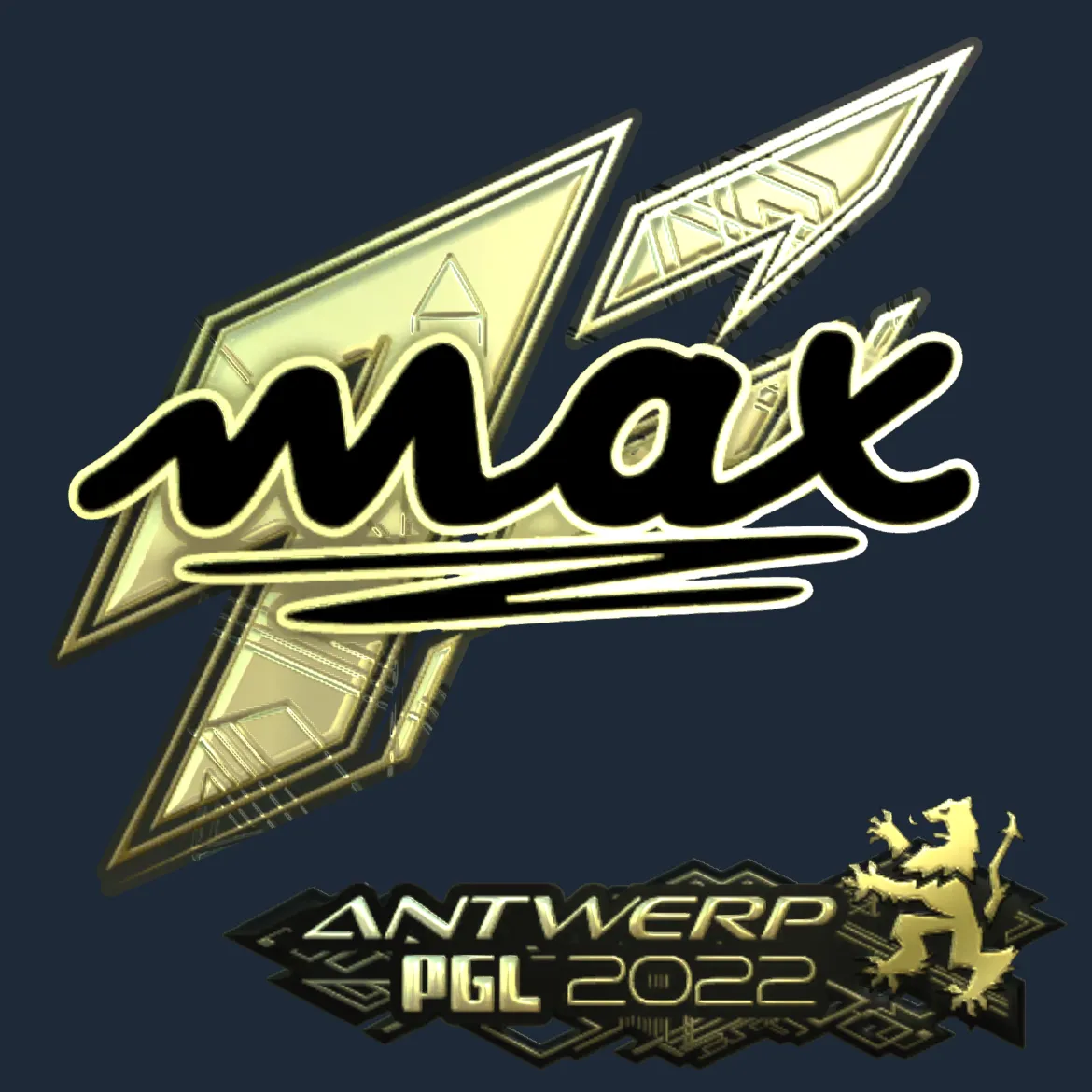Sticker | max (Gold) | Antwerp 2022