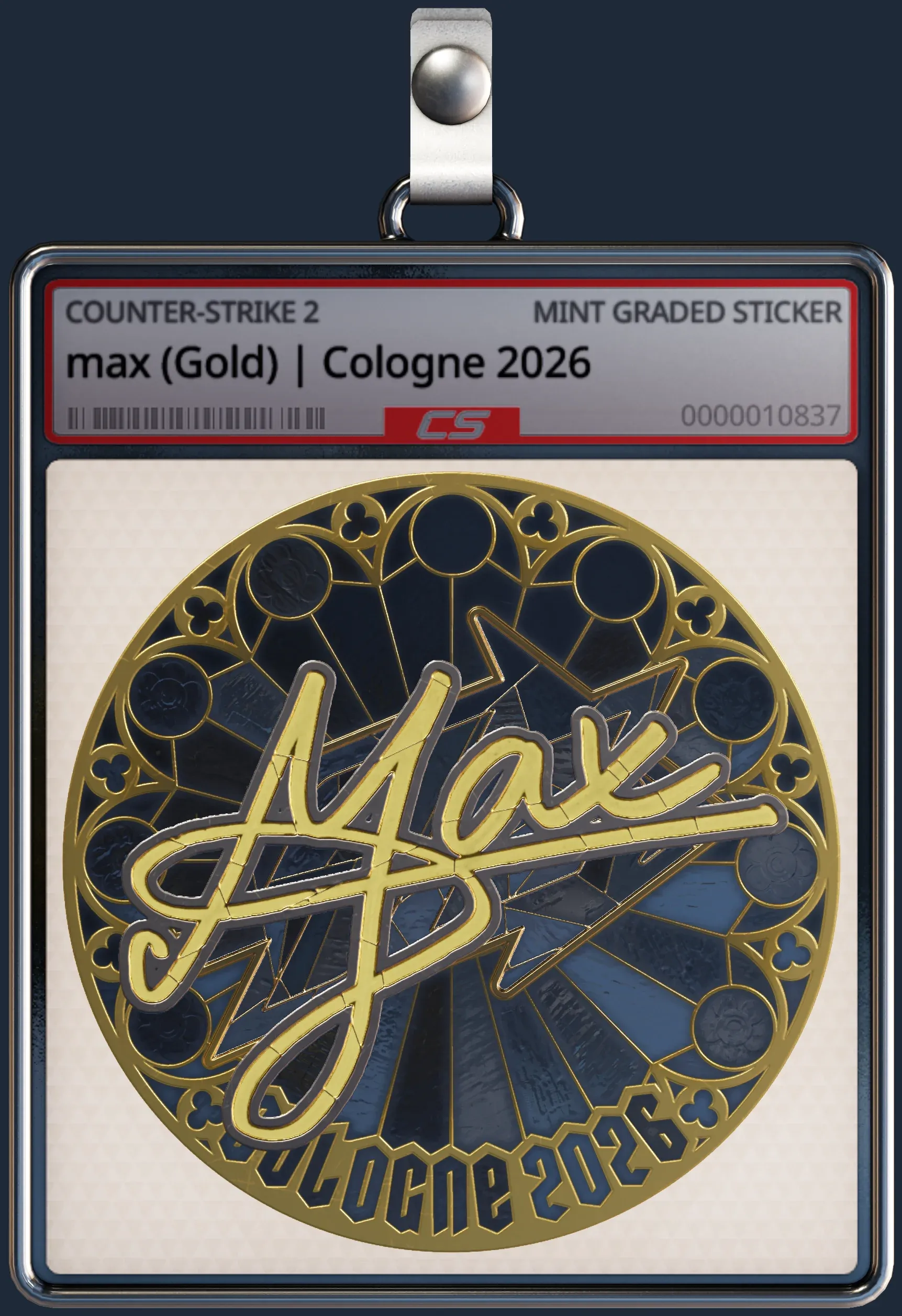 Sticker | max (Gold) | Cologne 2026