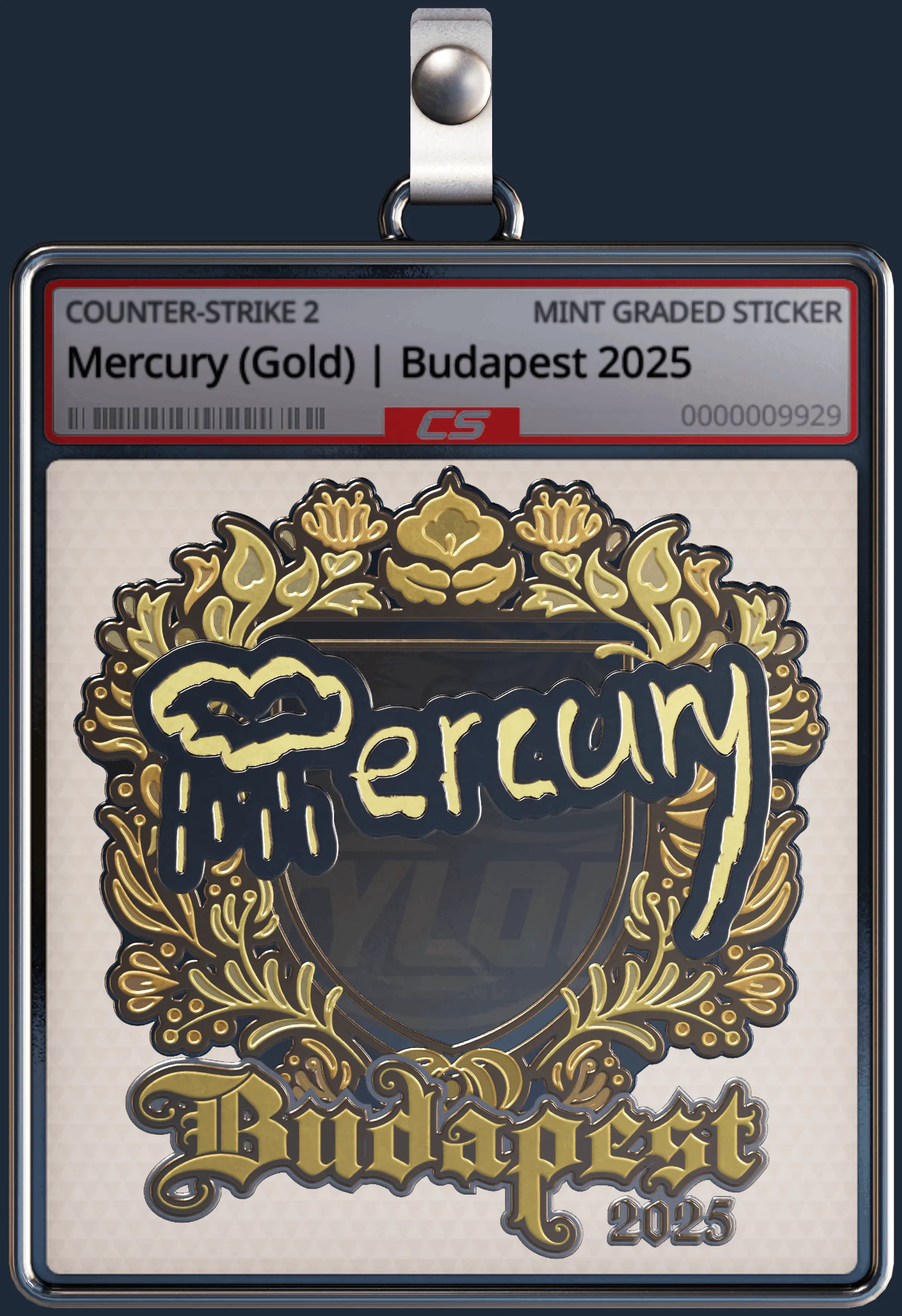 Sticker | Mercury (Gold) | Budapest 2025