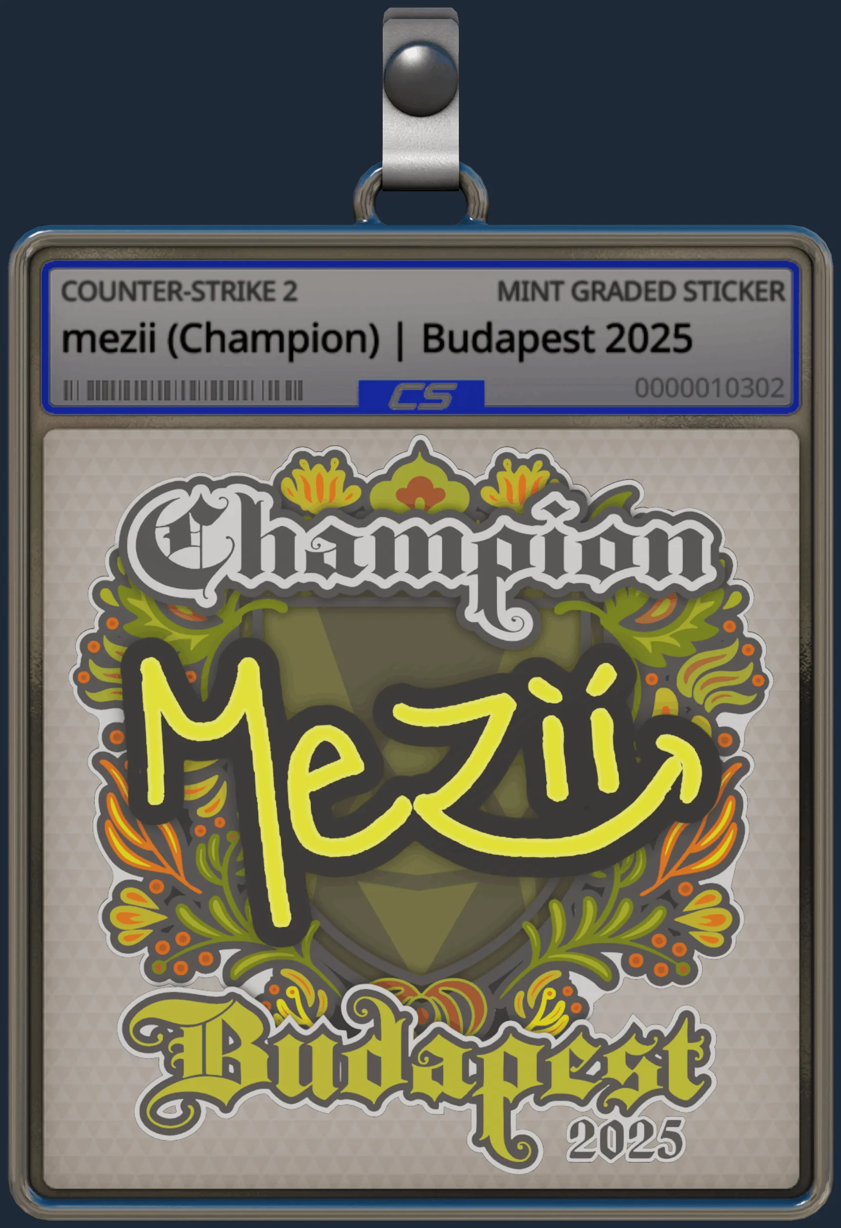 Sticker | mezii (Champion) | Budapest 2025