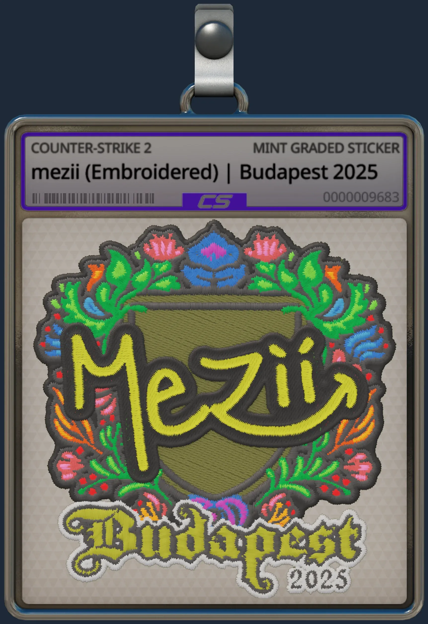 Sticker | mezii (Embroidered) | Budapest 2025