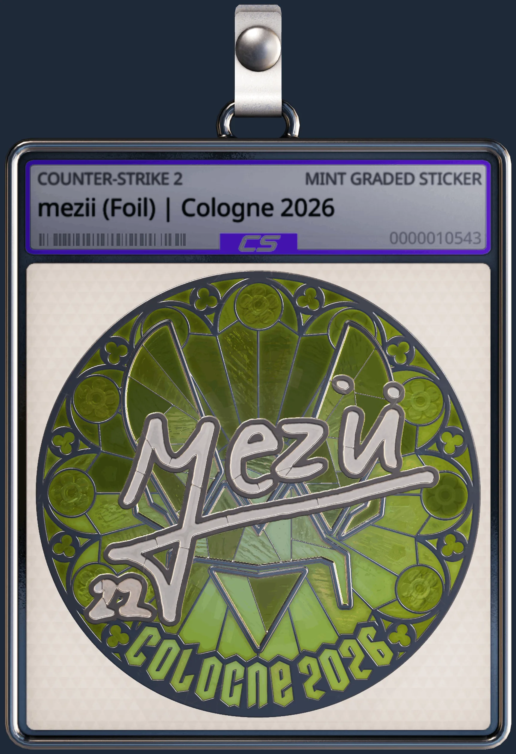 Sticker | mezii (Foil) | Cologne 2026
