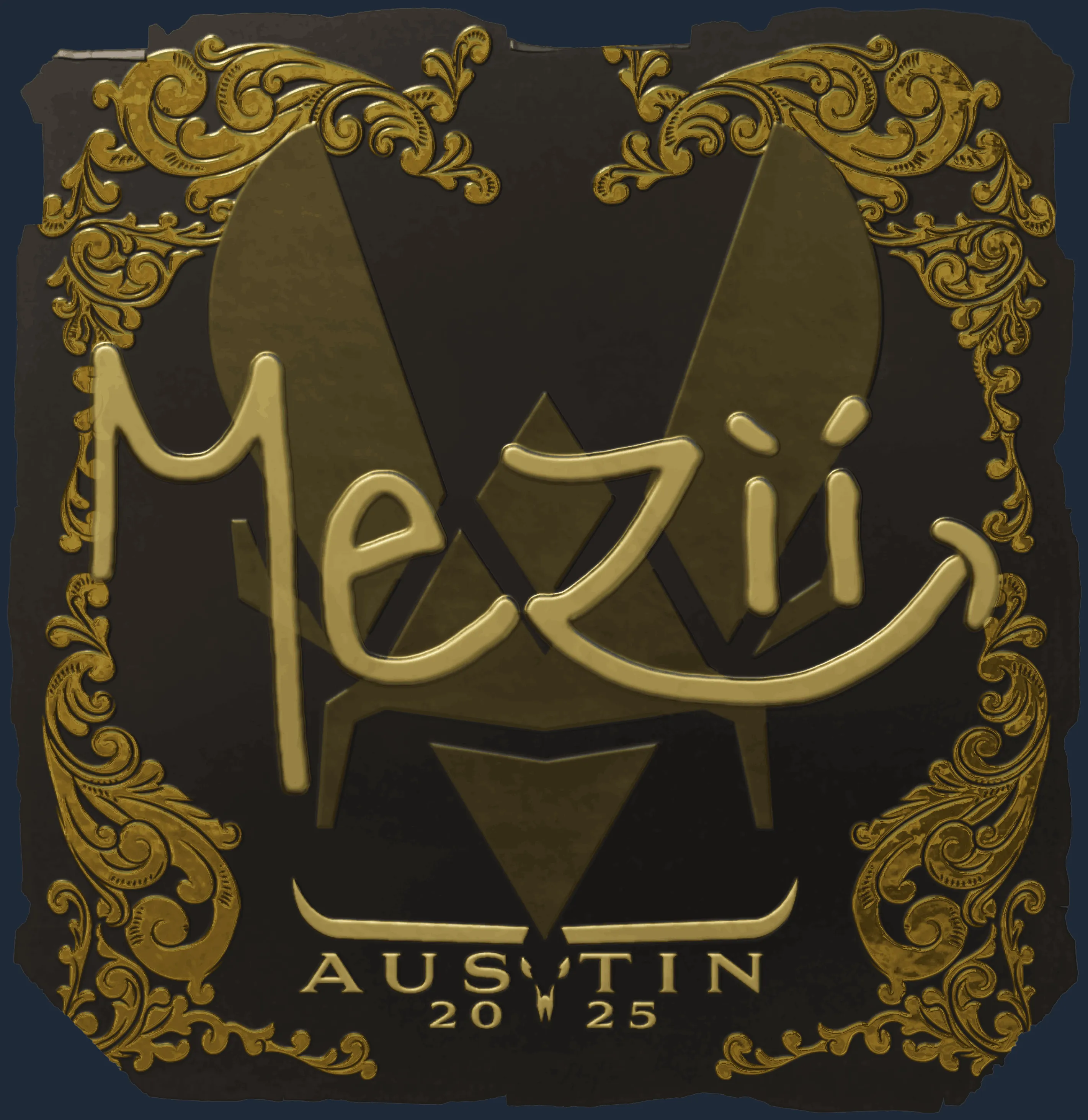 Sticker | mezii (Gold) | Austin 2025