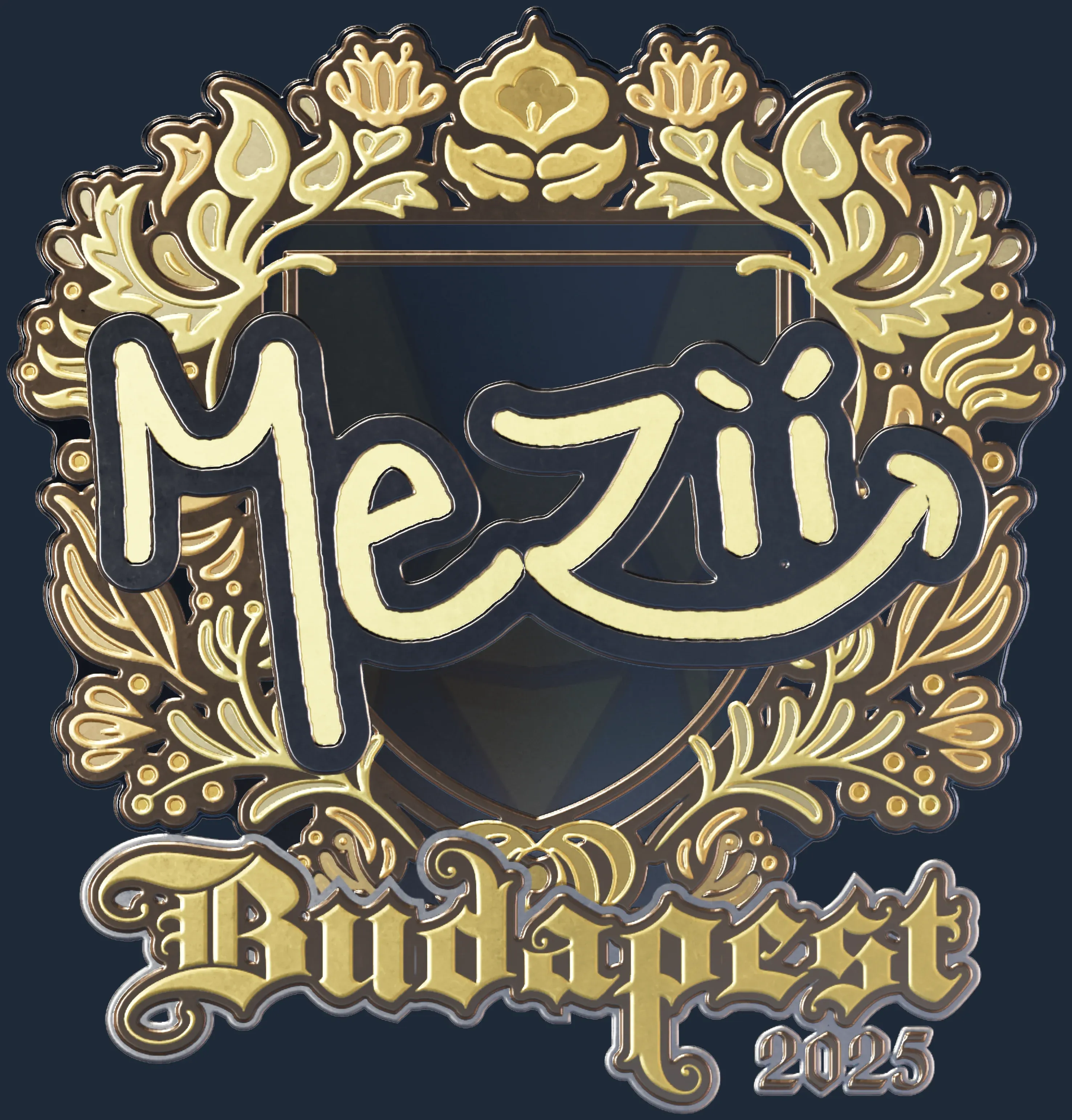 Sticker | mezii (Gold) | Budapest 2025