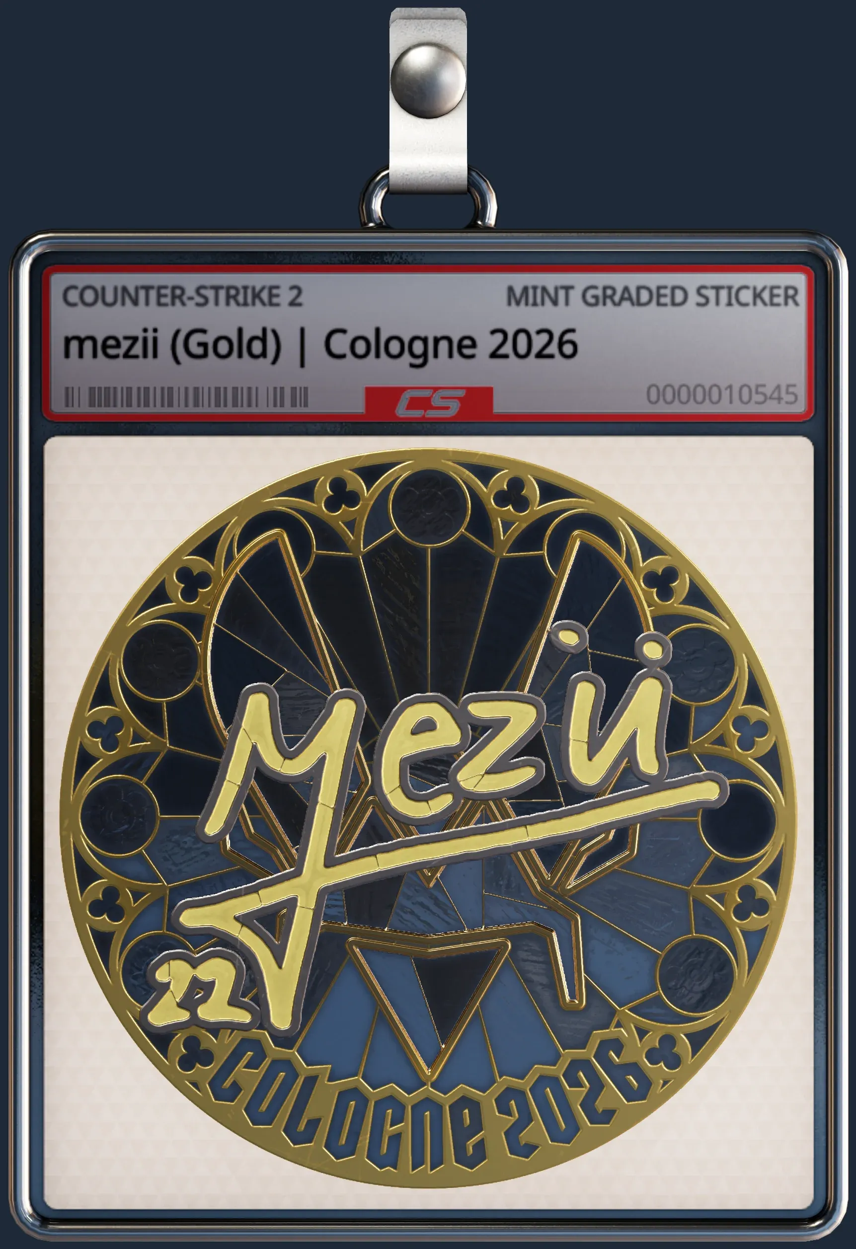 Sticker | mezii (Gold) | Cologne 2026
