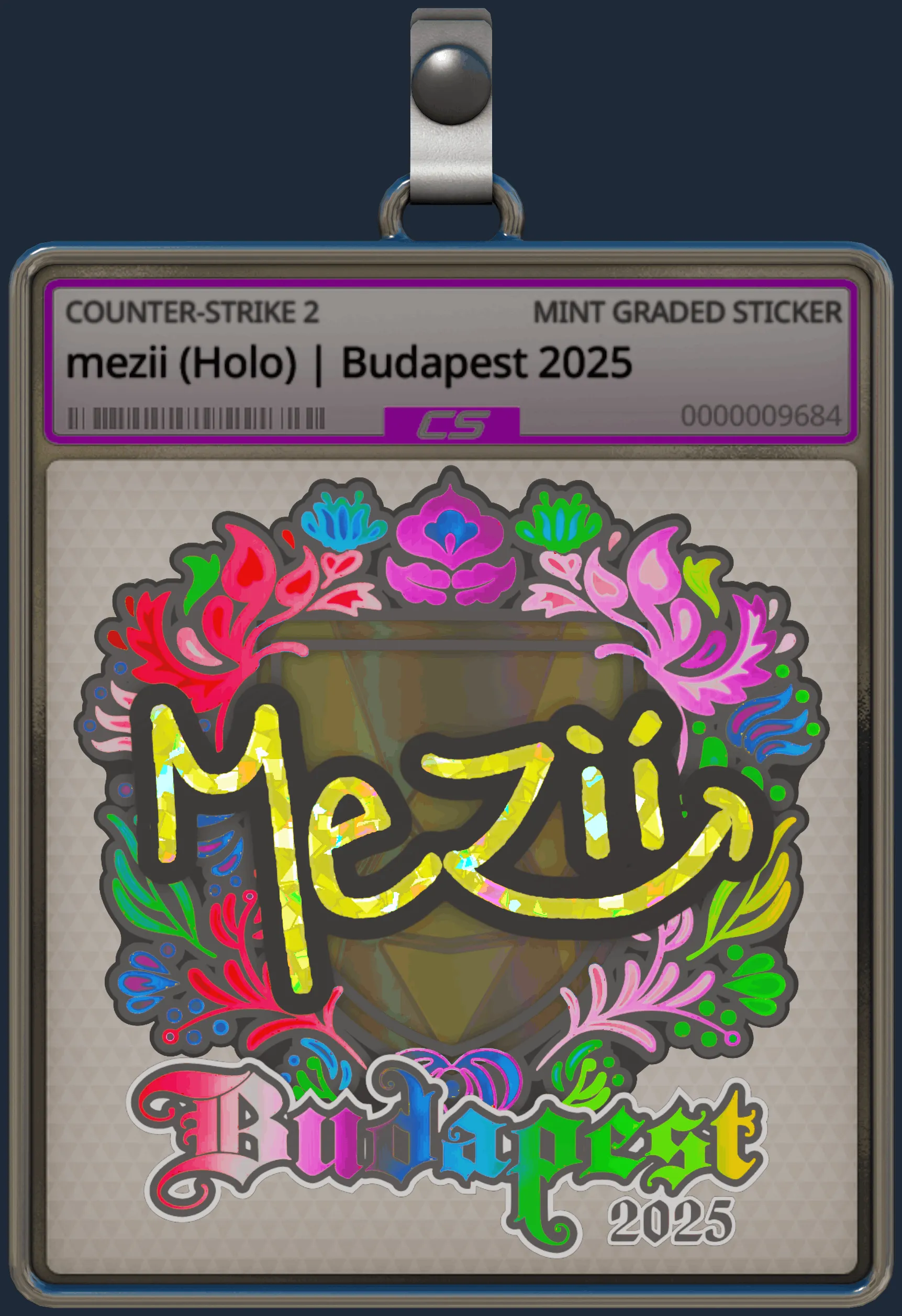Sticker | mezii (Holo) | Budapest 2025