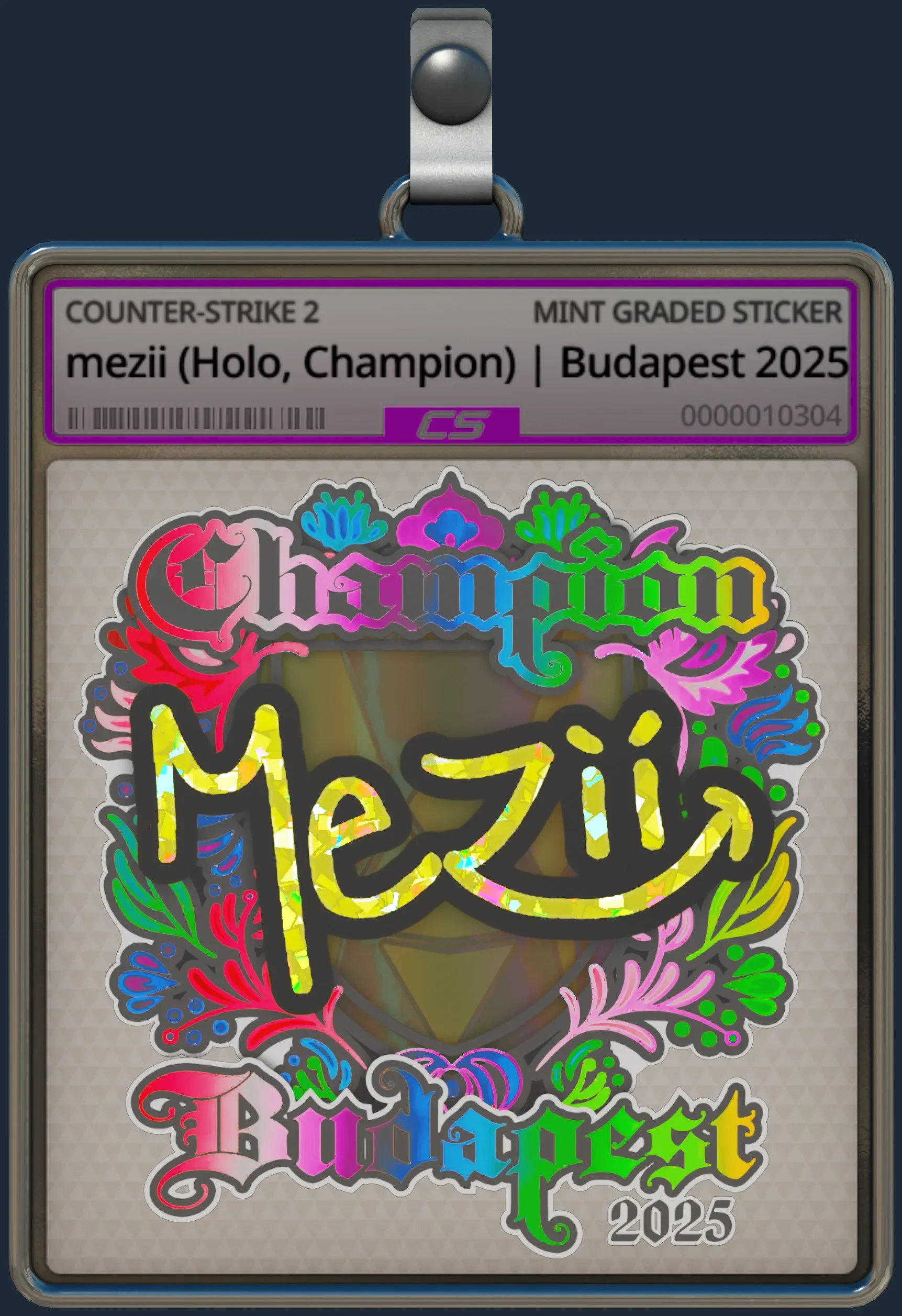 Sticker | mezii (Holo, Champion) | Budapest 2025
