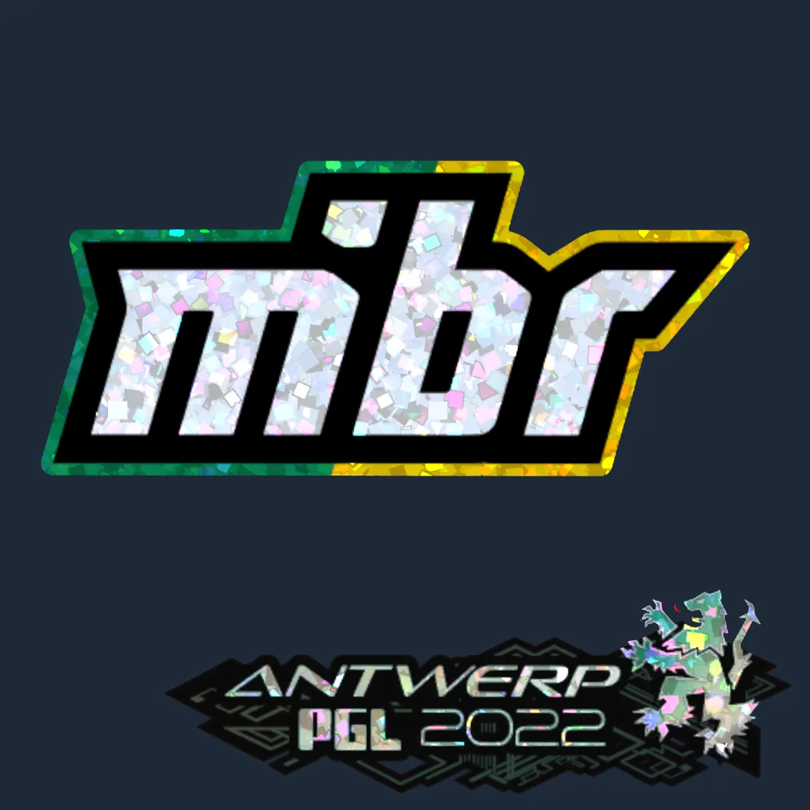 Sticker | MIBR (Glitter) | Antwerp 2022