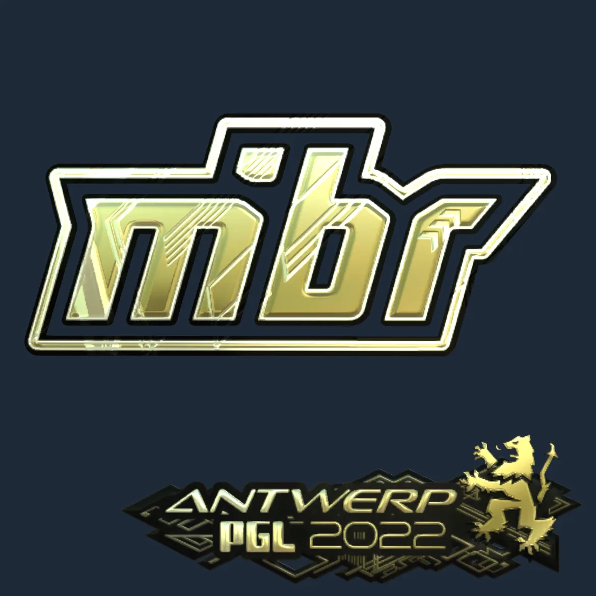 Sticker | MIBR (Gold) | Antwerp 2022
