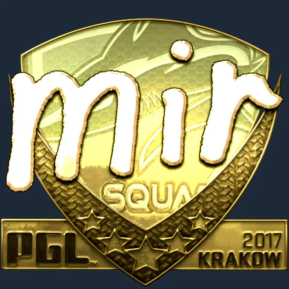 Sticker | mir (Gold) | Krakow 2017