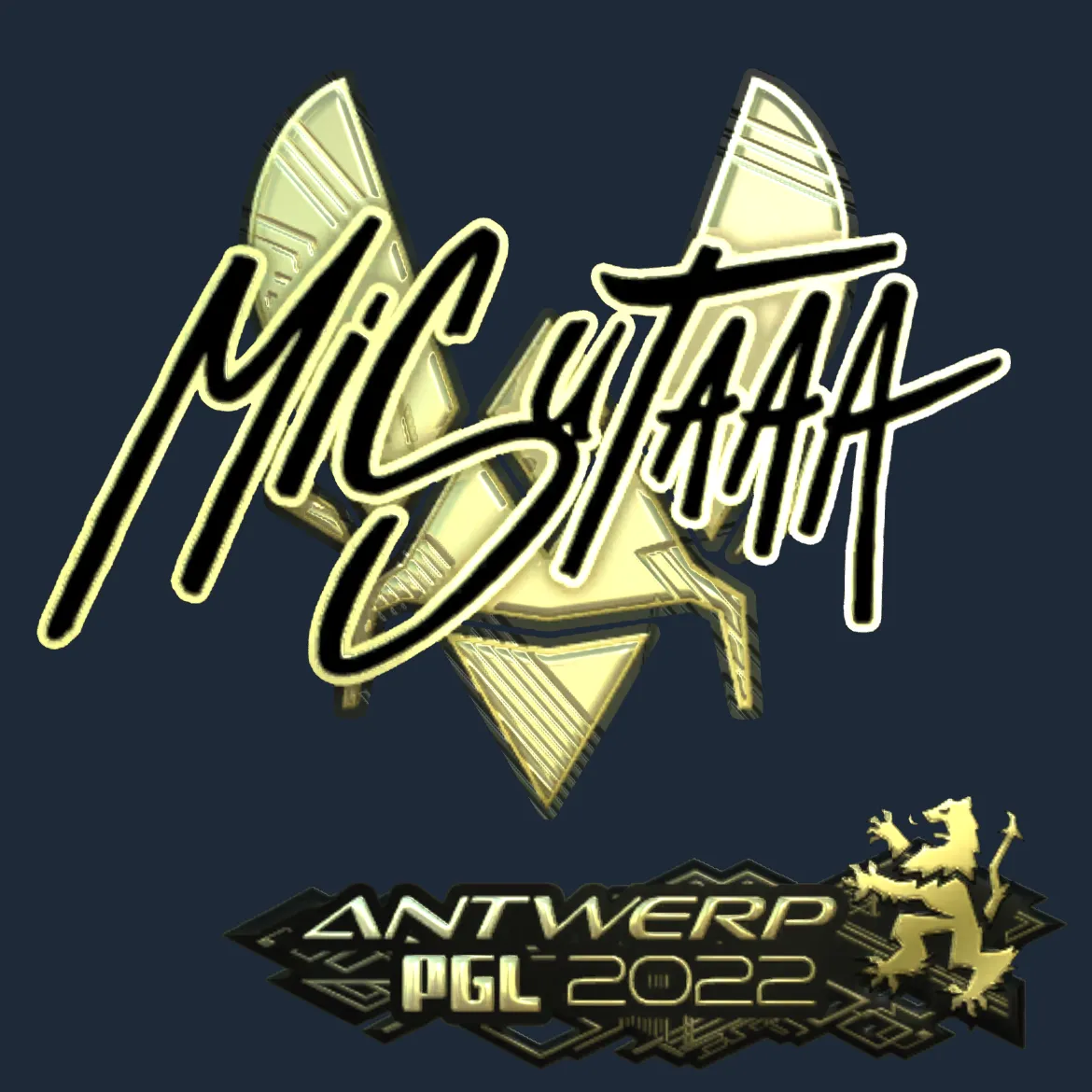 Sticker | misutaaa (Gold) | Antwerp 2022