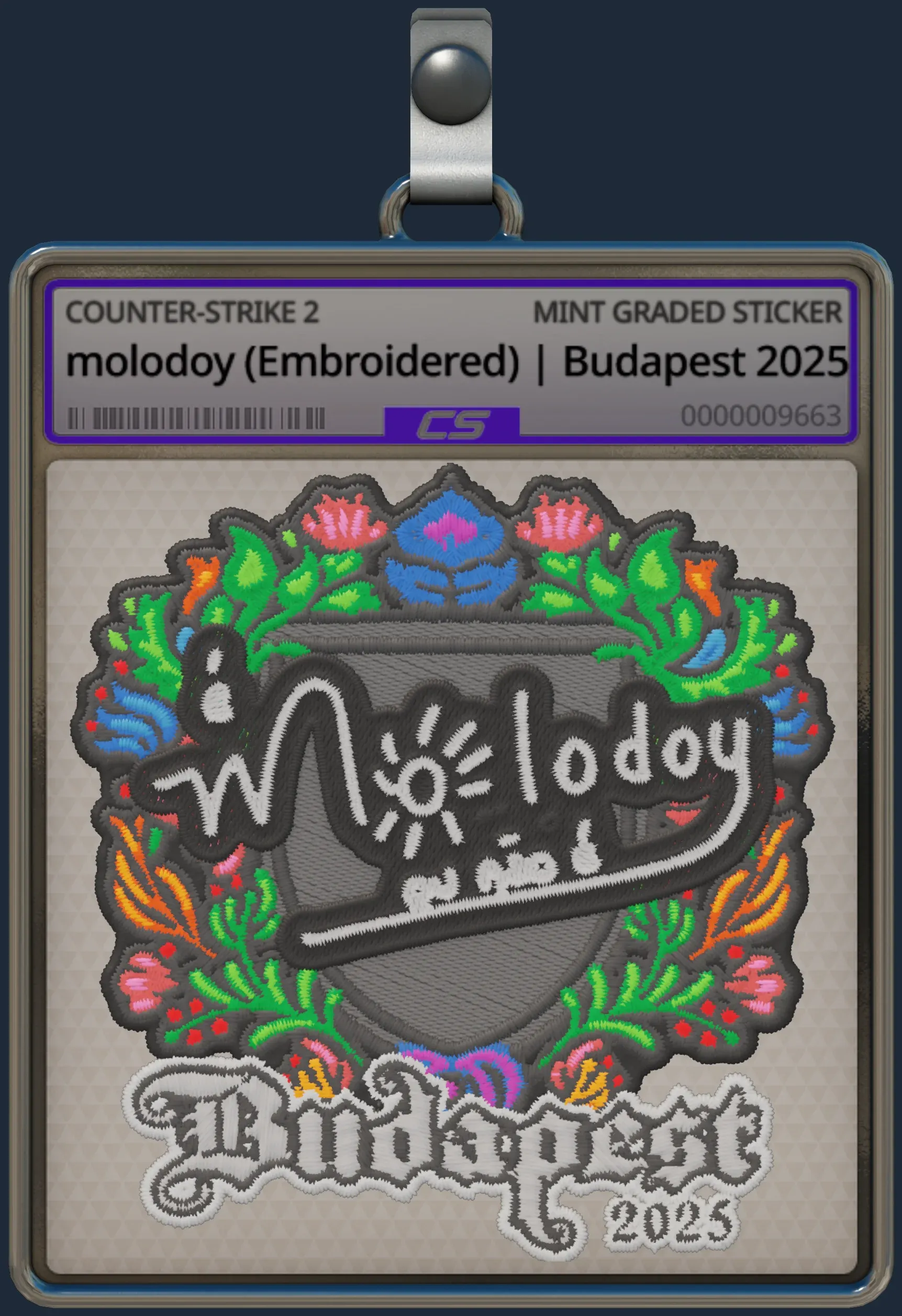 Sticker | molodoy (Embroidered) | Budapest 2025