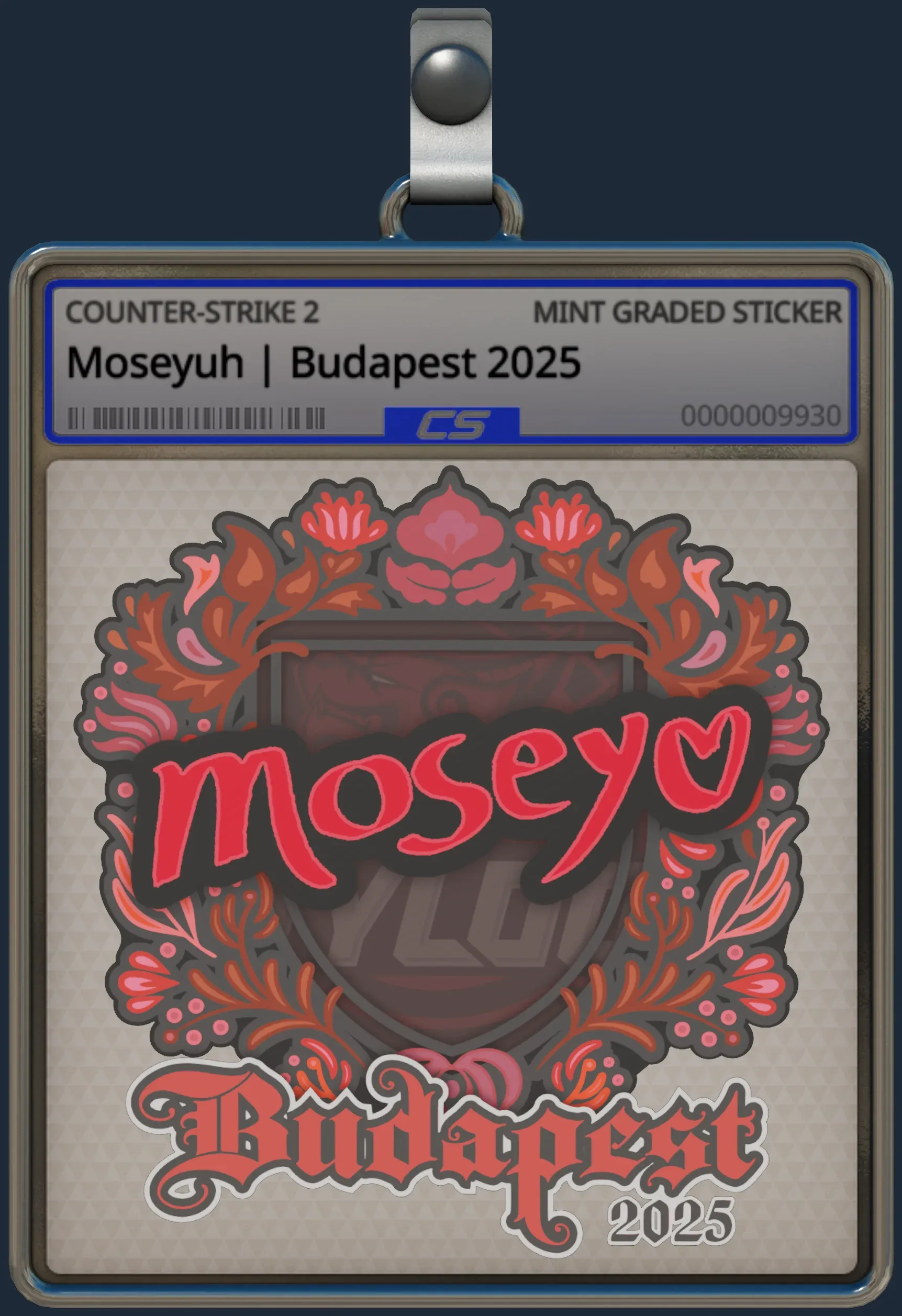 Sticker | Moseyuh | Budapest 2025 Sticker | Moseyuh | Budapest 2025