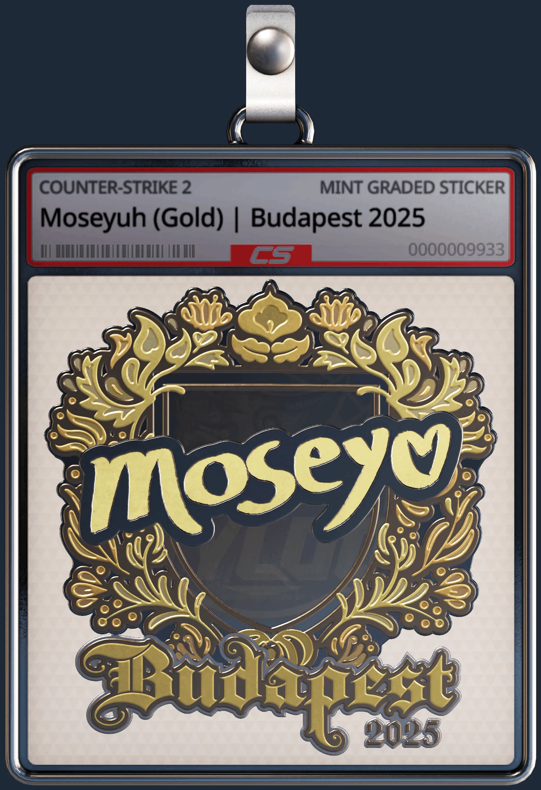 Sticker | Moseyuh (Gold) | Budapest 2025