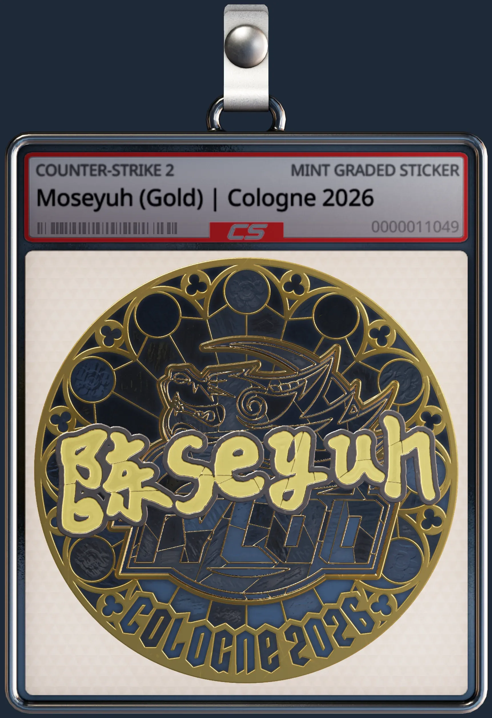 Sticker | Moseyuh (Gold) | Cologne 2026