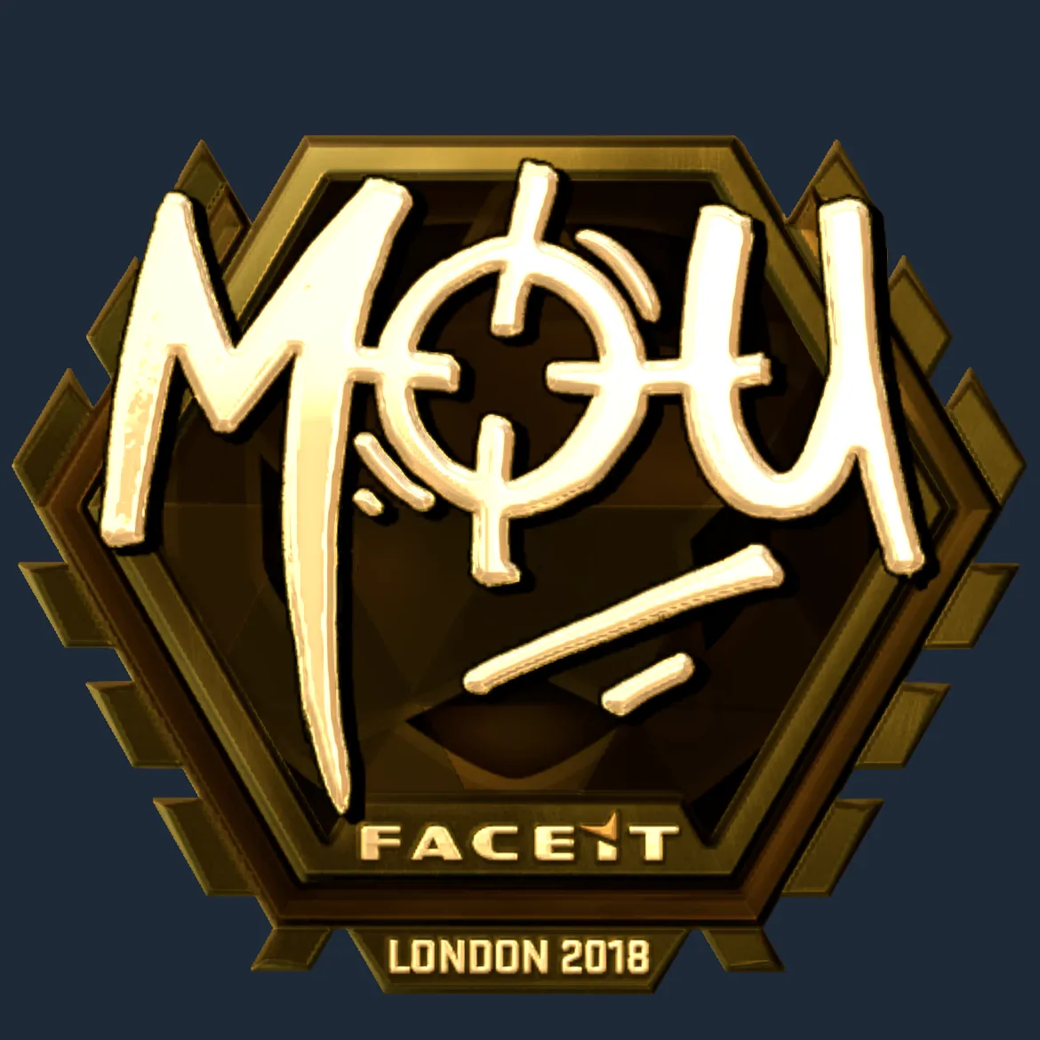 Sticker | mou (Gold) | London 2018