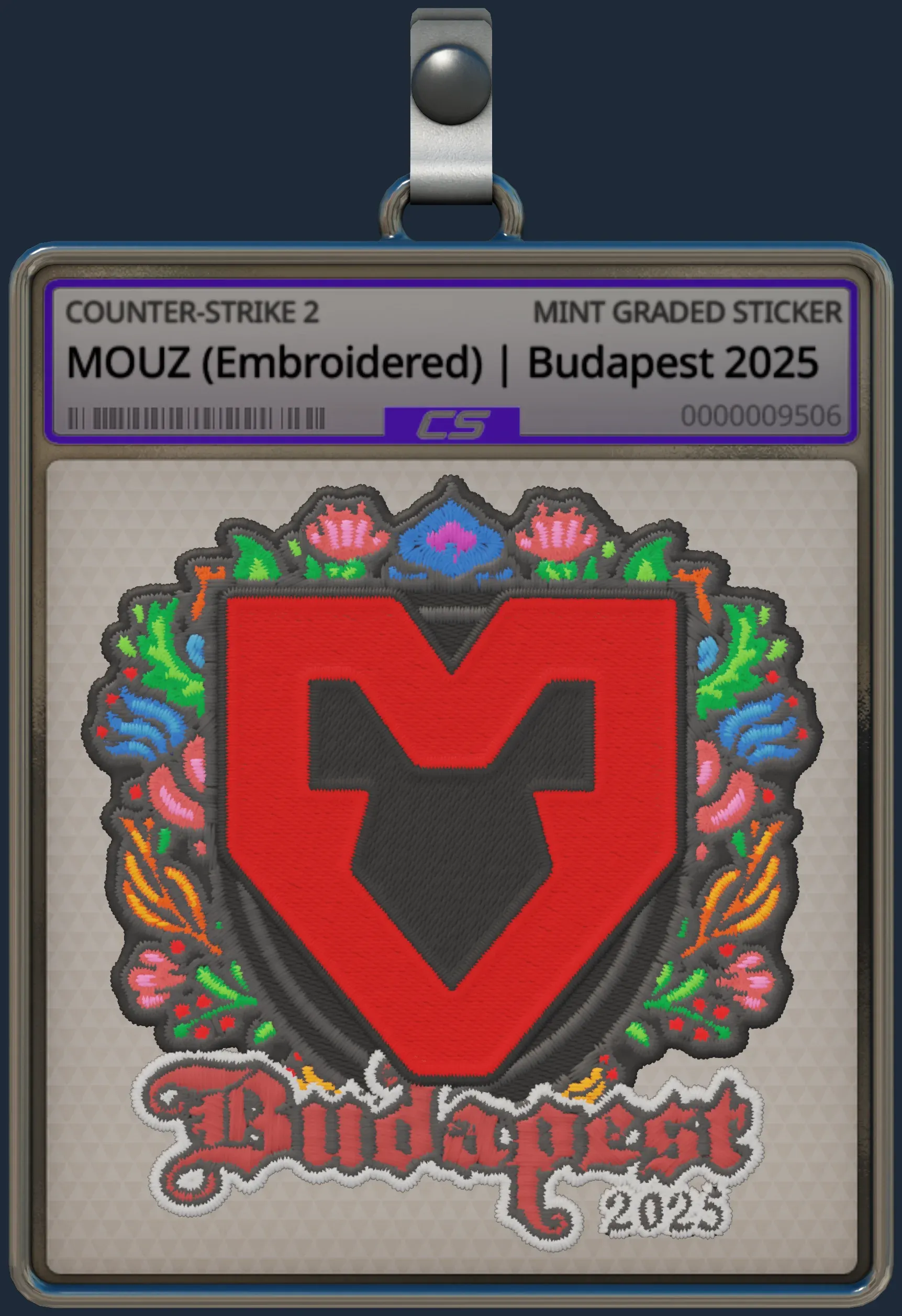 Sticker | MOUZ (Embroidered) | Budapest 2025