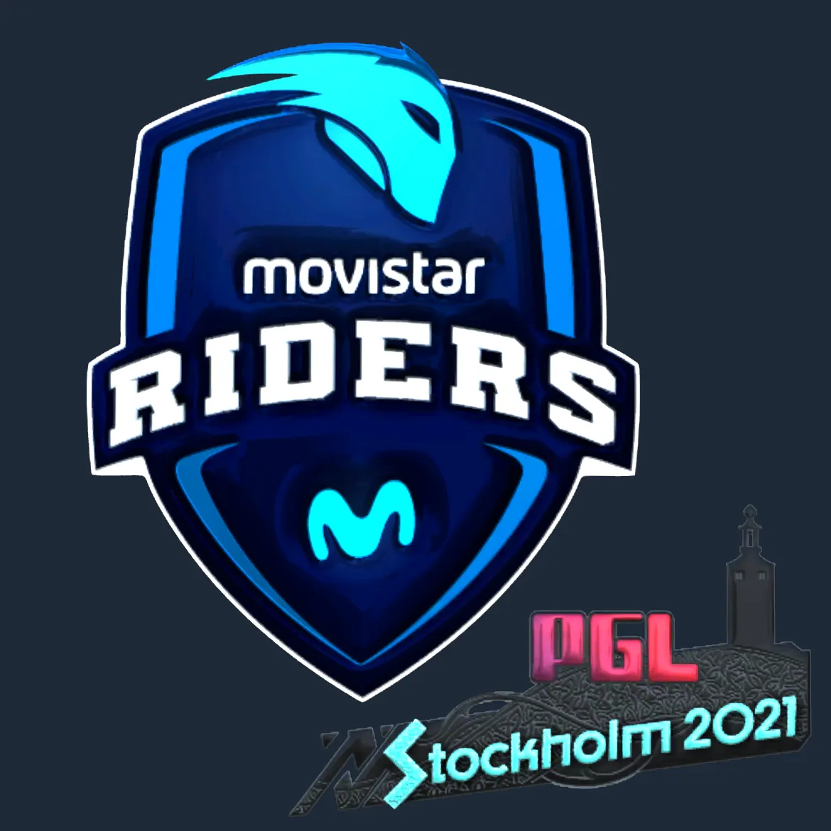Sticker | Movistar Riders (Foil) | Stockholm 2021