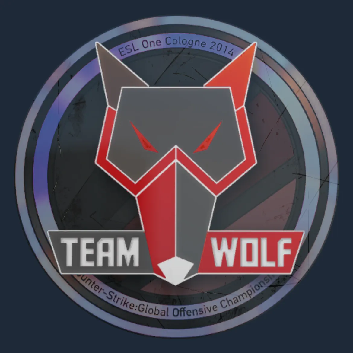 Sticker | MTS GameGod Wolf (Holo) | Cologne 2014